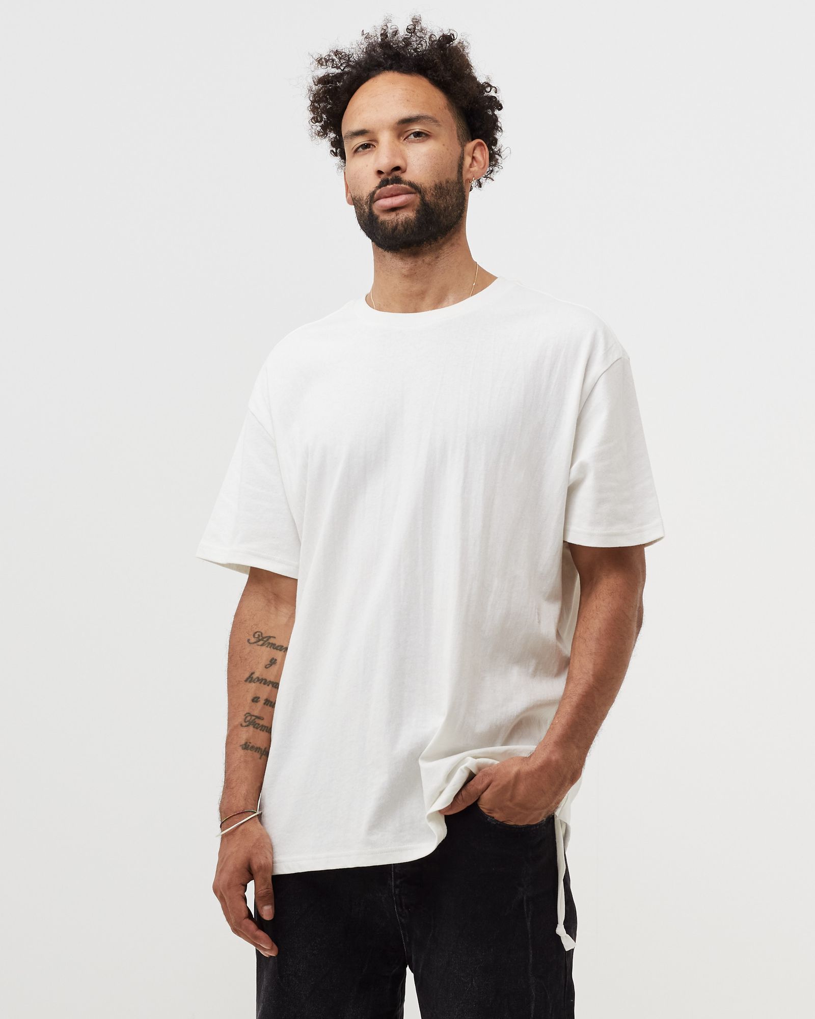 4 x 4 biggie ss tee white orange