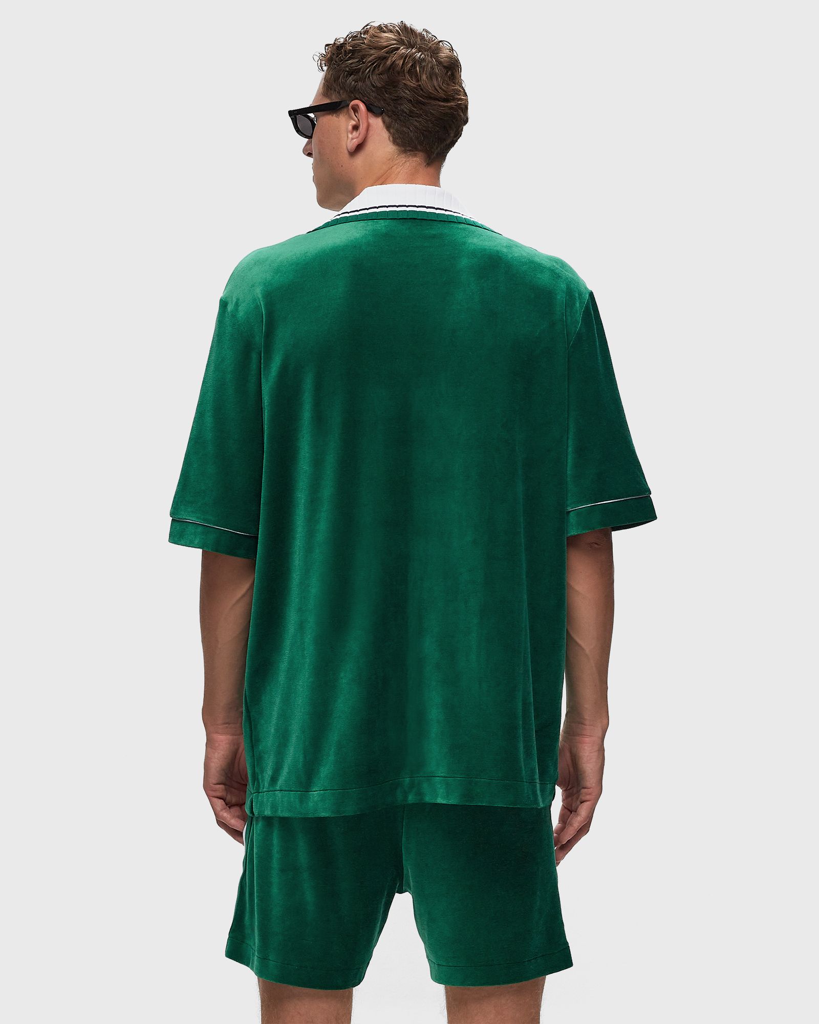 MENS SHORT SLEEVED VELOUR SHIRT