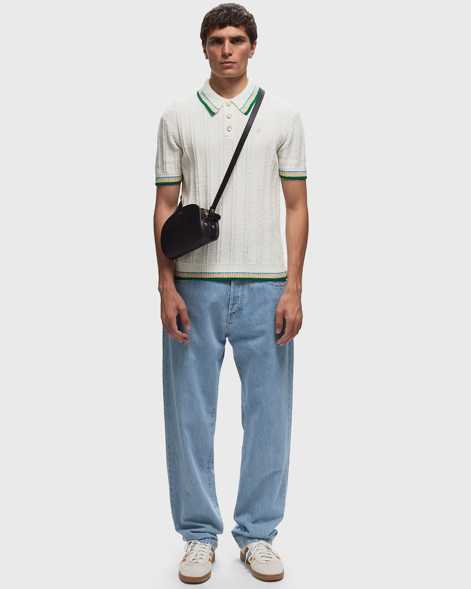 RIB EFFECT BOUCLE POLO