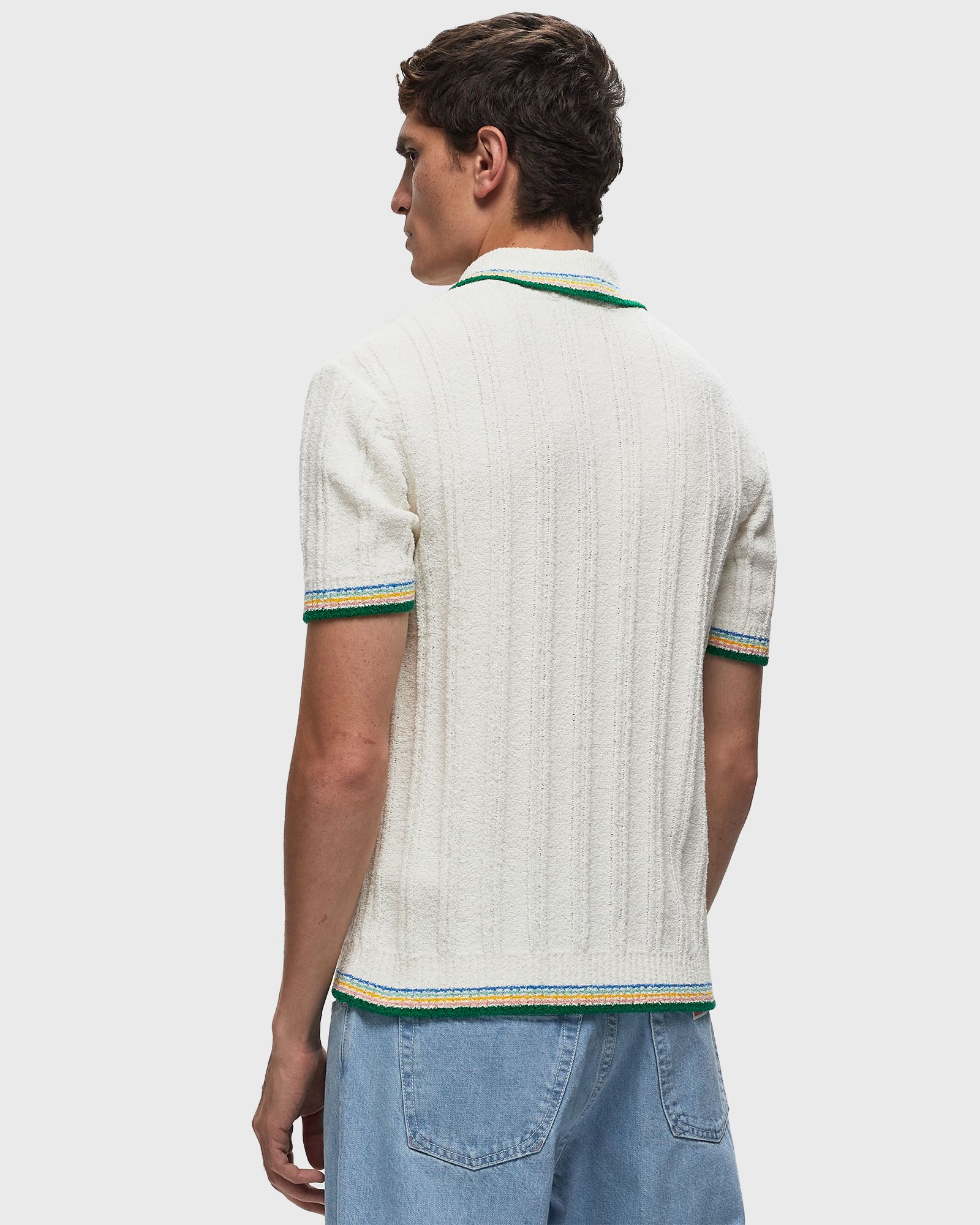 RIB EFFECT BOUCLE POLO