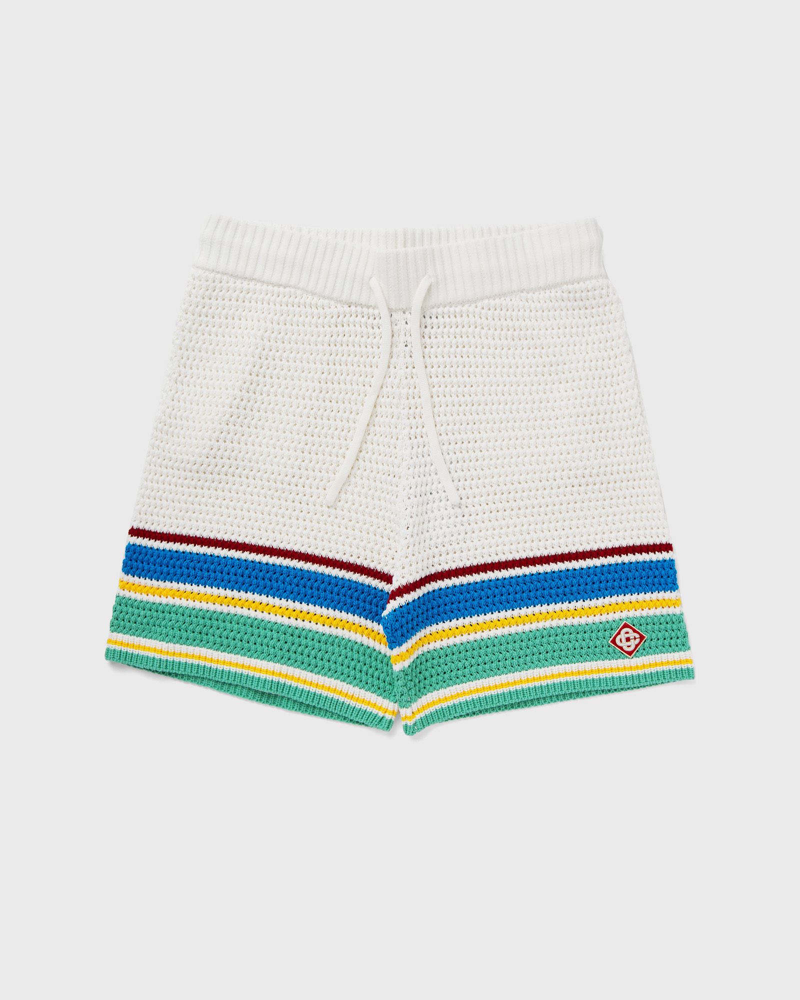 Casablanca CROCHET EFFECT TENNIS SHORTS White | BSTN Store