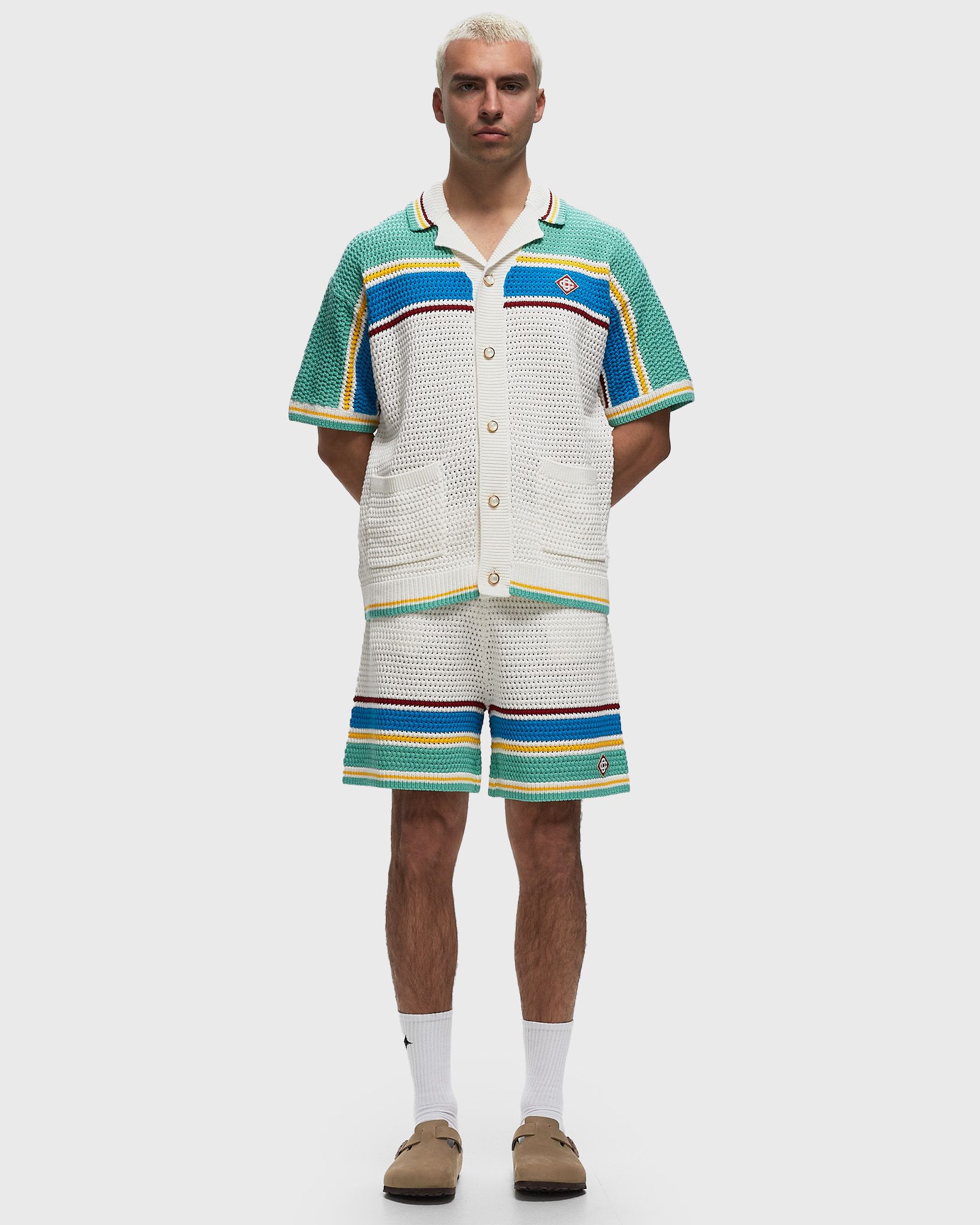 CROCHET EFFECT TENNIS SHORTS