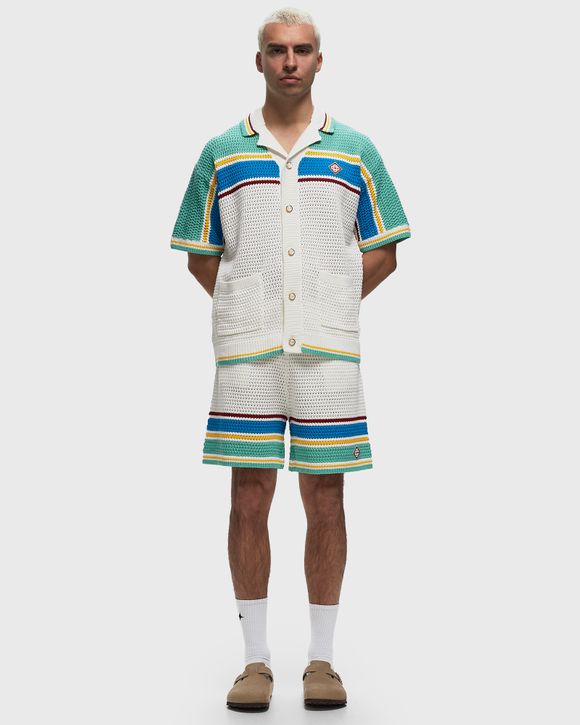 CROCHET EFFECT TENNIS SHORTS