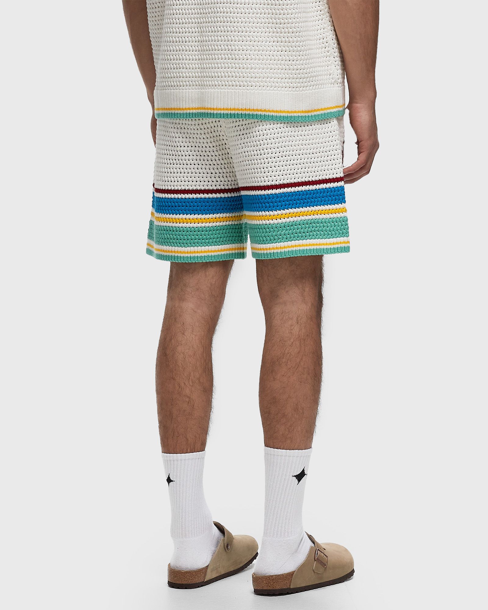 CROCHET EFFECT TENNIS SHORTS