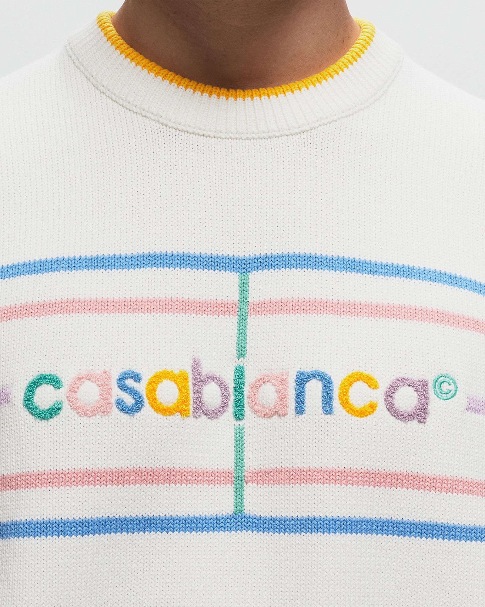 PASTEL COURT EMBROIDERED SWEATER