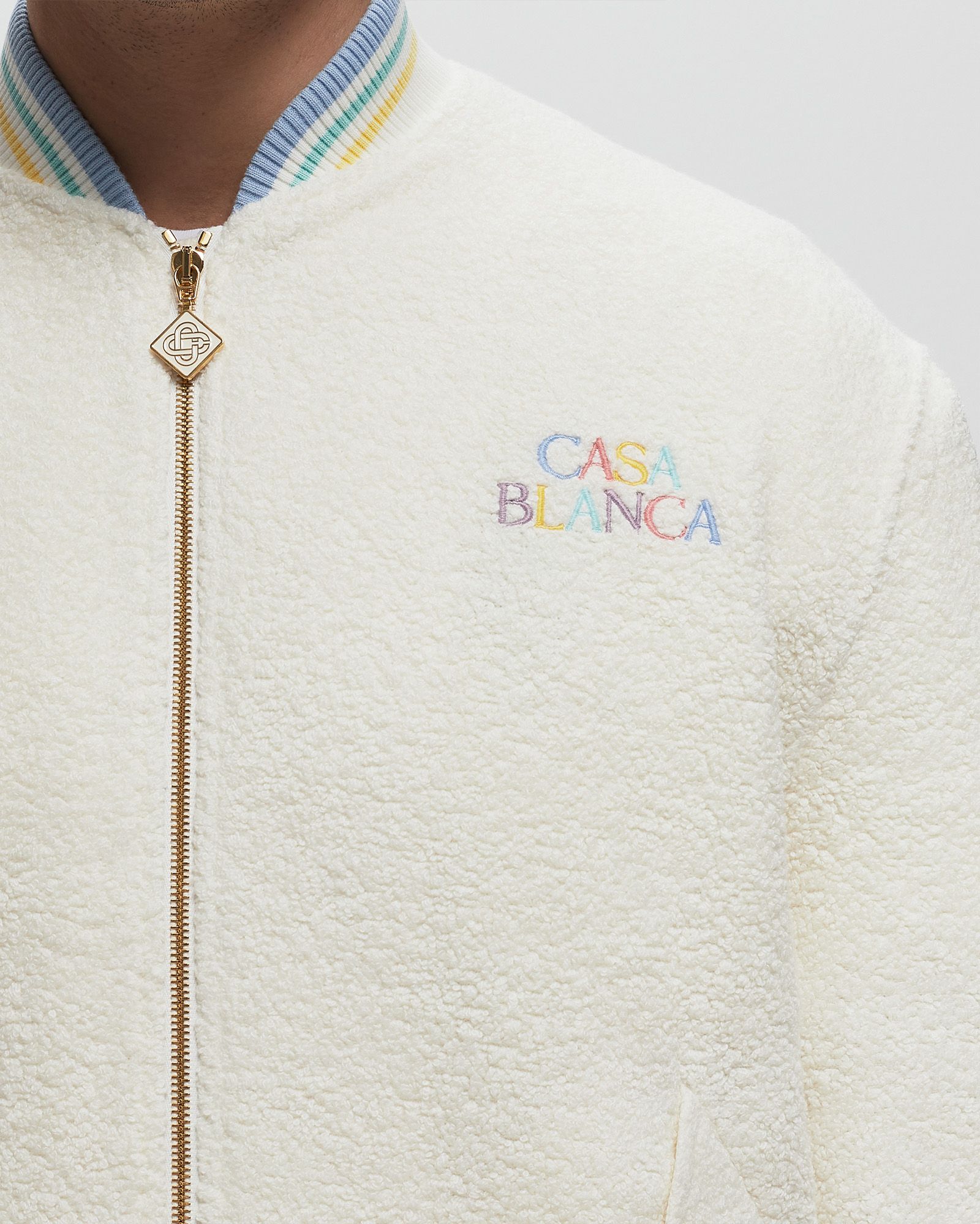 MAISON PASTELLE EMBROIDERED BOMBER JACKET