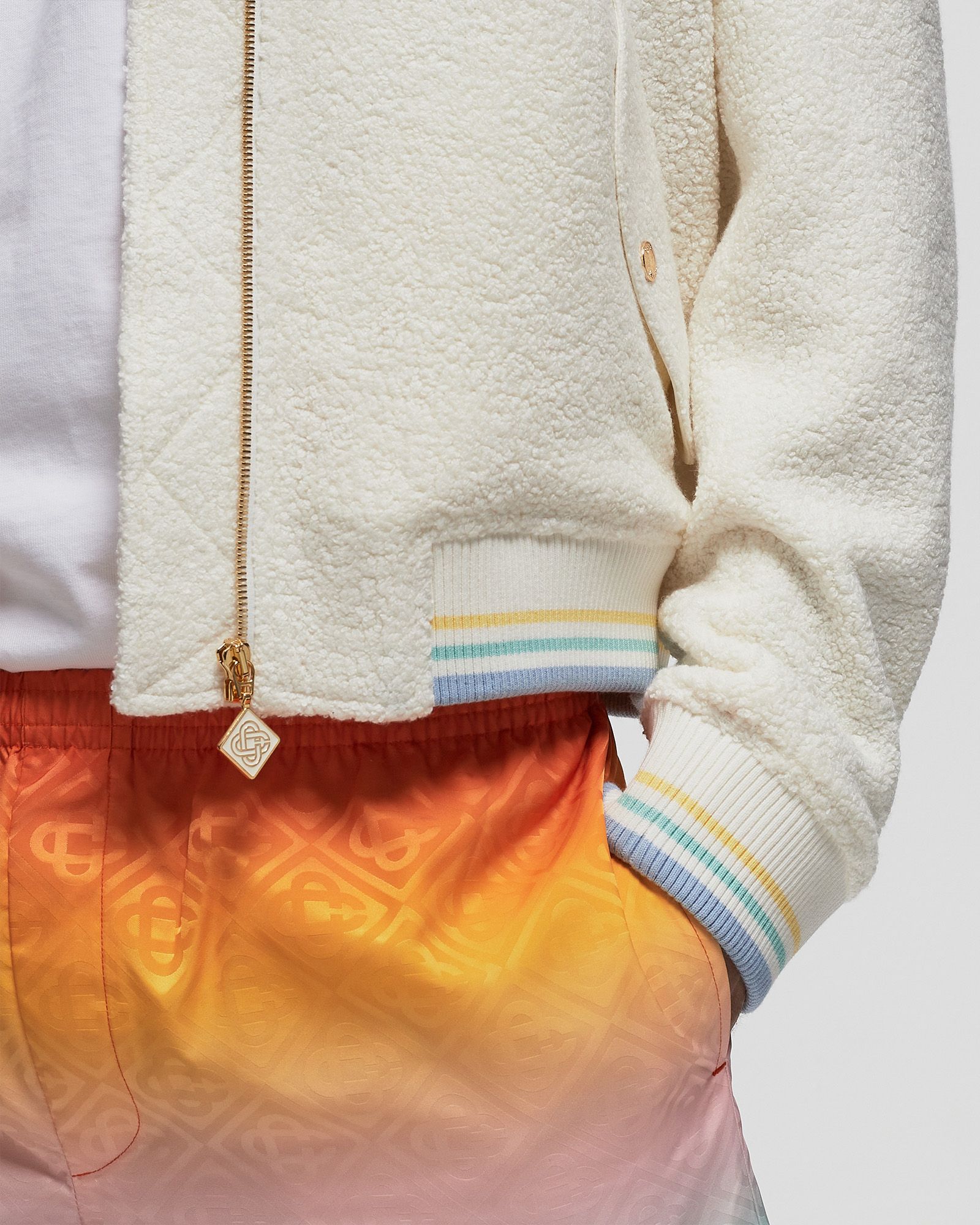 MAISON PASTELLE EMBROIDERED BOMBER JACKET