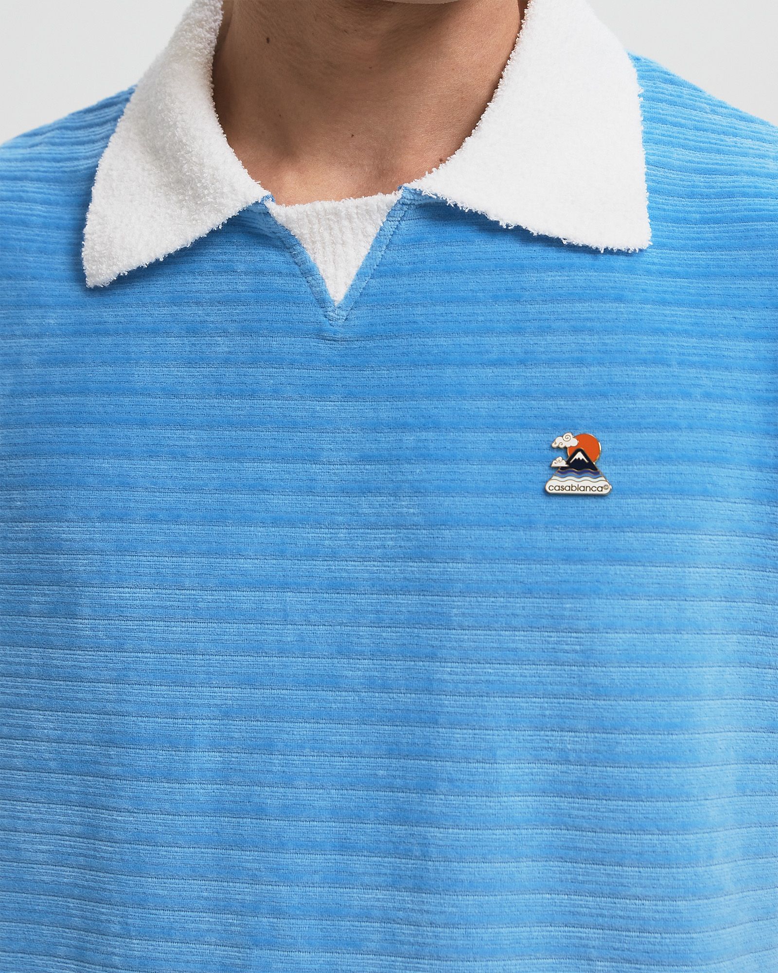 SHORT SLEEVE VELOUR POLO