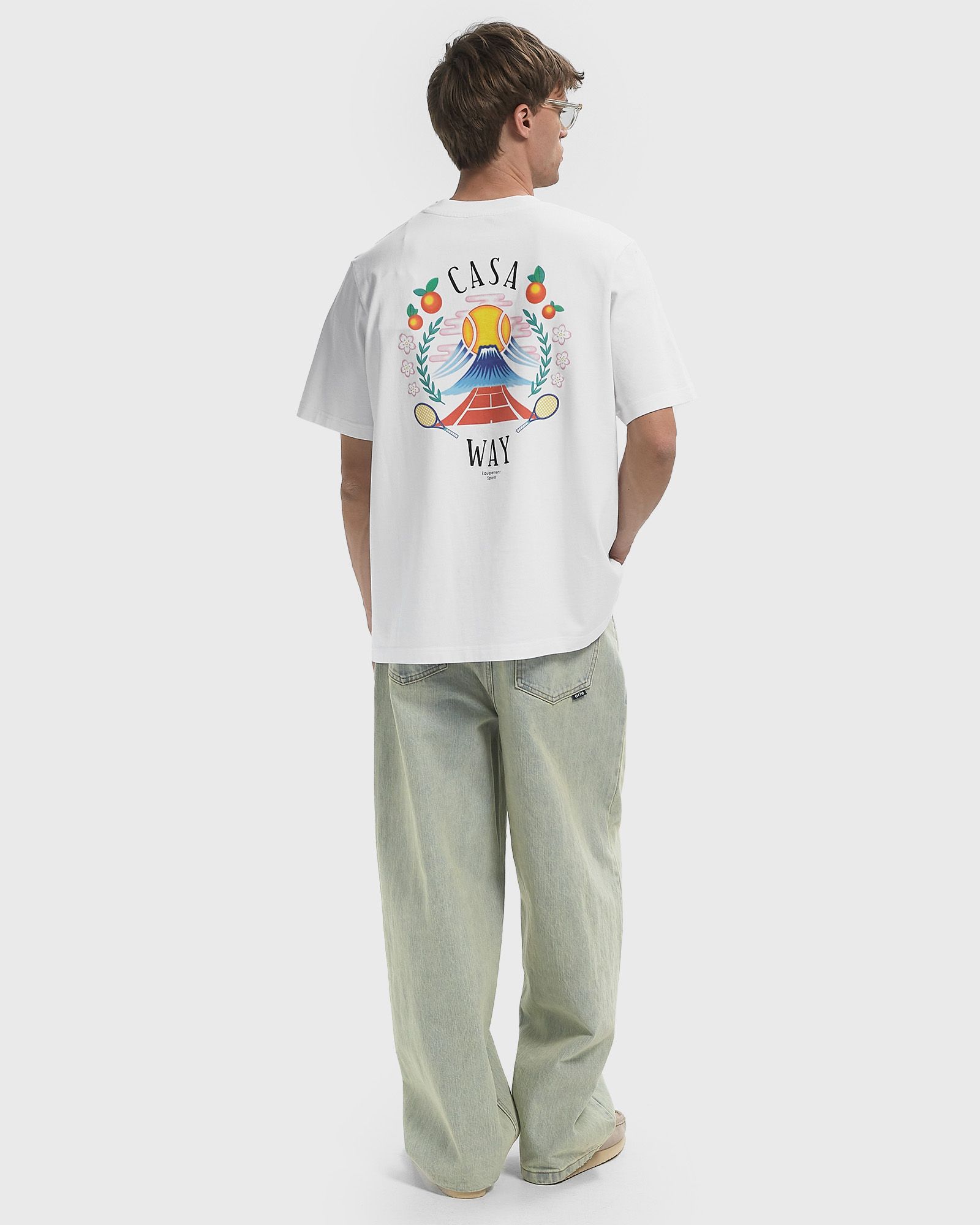 CASA WAY MOUNTAIN PRINTED T-SHIRT