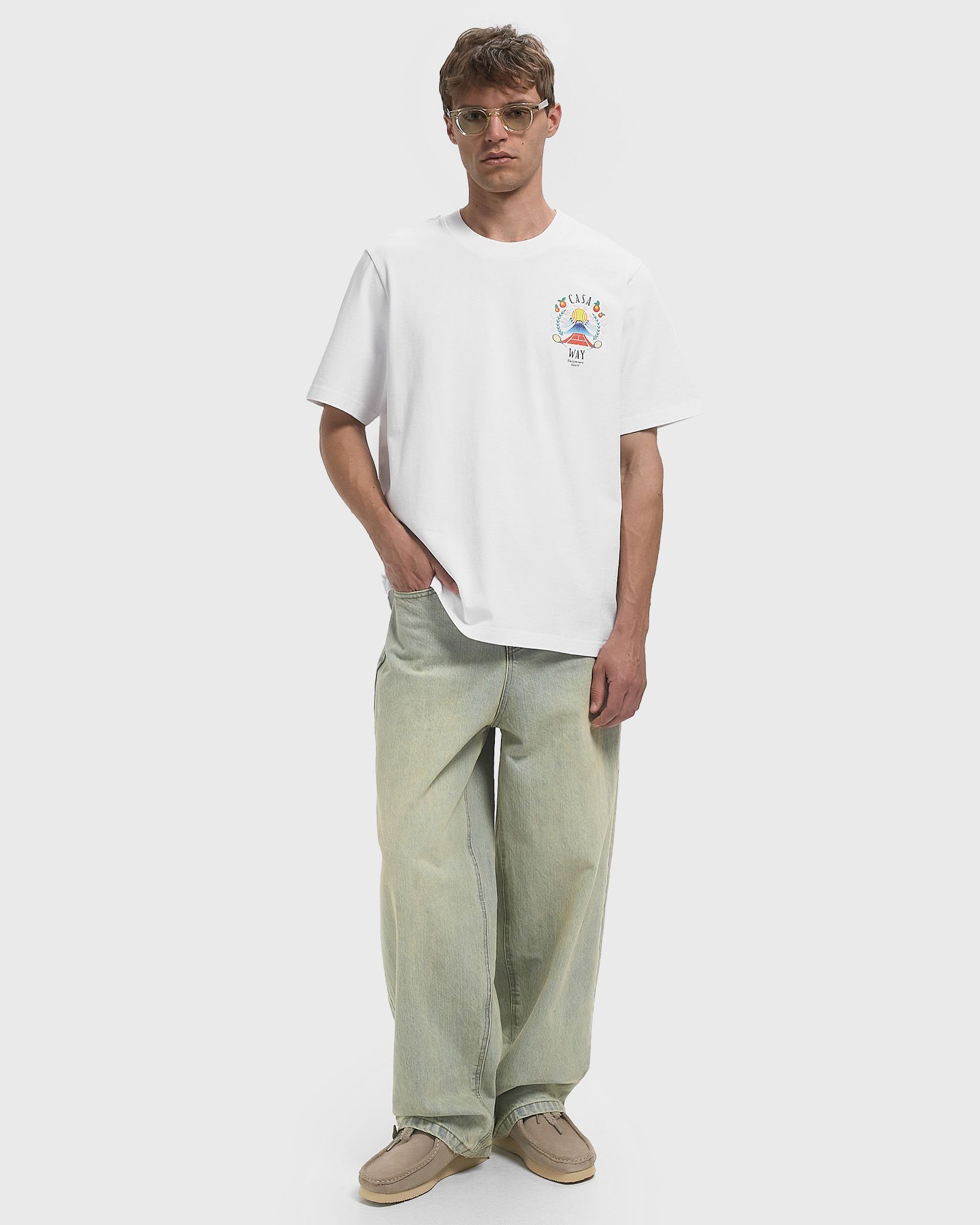 CASA WAY MOUNTAIN PRINTED T-SHIRT