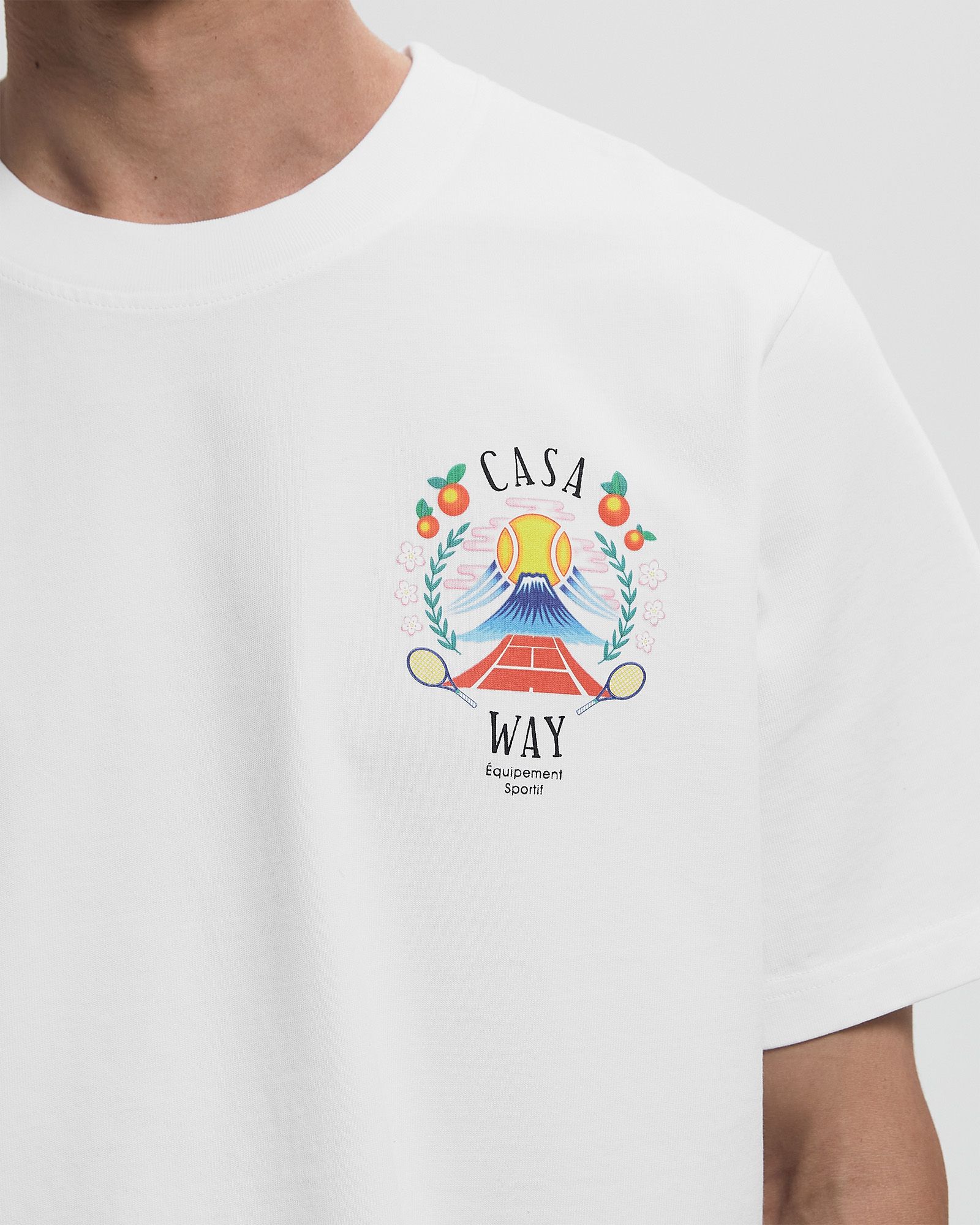 CASA WAY MOUNTAIN PRINTED T-SHIRT