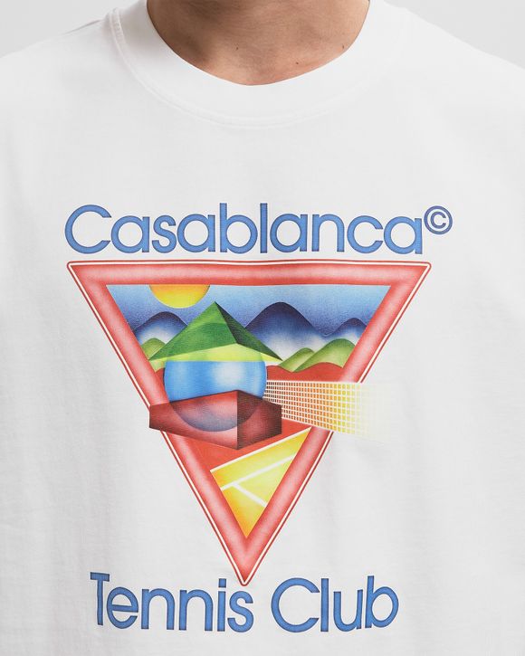 VIP【関税送料無料】希少 Casablanca Tennis Club Icon T-Shirt Casablanca White Tennis Club Icon T-Shirt — Kick Game