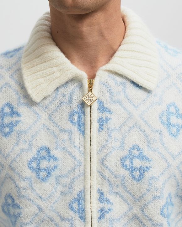 Casablanca MONOGRAM ZIP UP Blue/White | BSTN Store