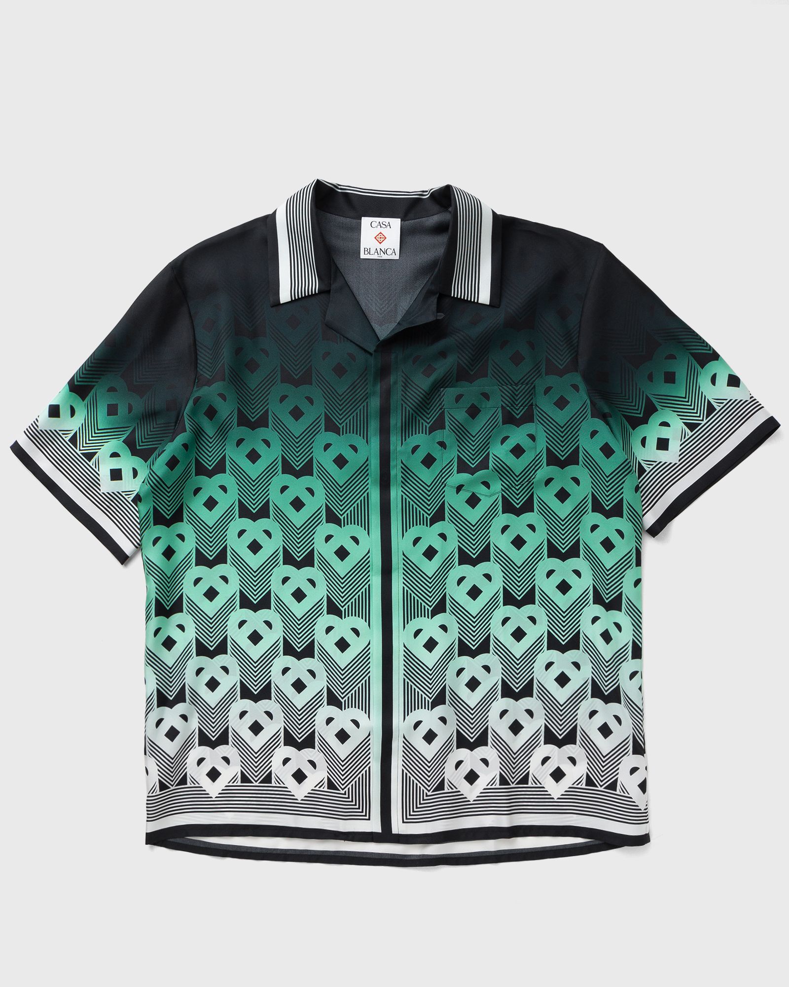 Cuban Collar Short Sleeve Shirt-image