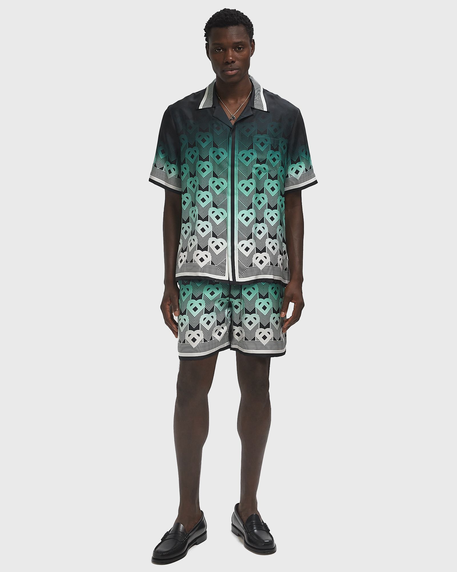 CUBAN COLLAR SHORT SLEEVE SHIRT