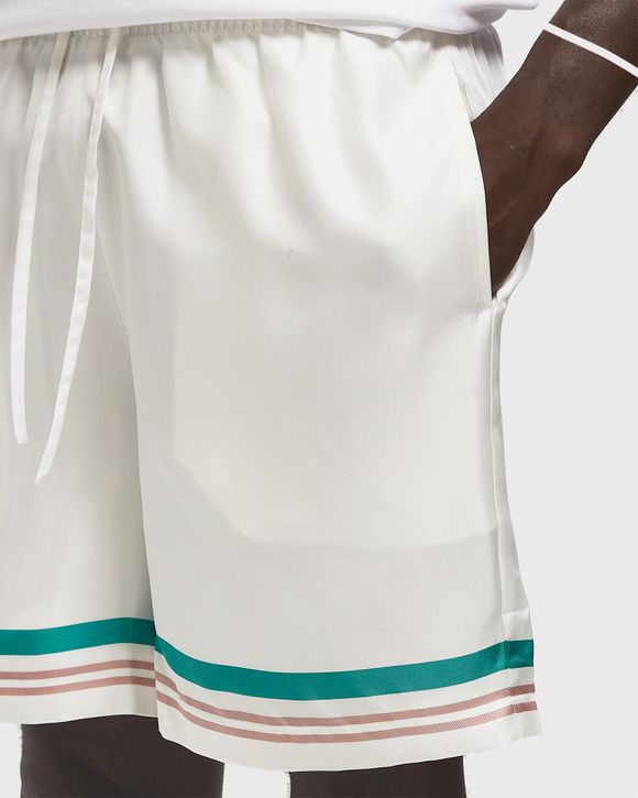 ショーツ CASABLANCA DRAWSTRING SHORTS Casablanca Drawstring Shorts - Blue Fade / White – Kith
