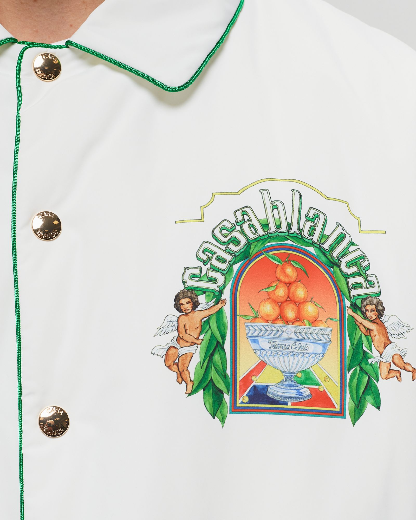 MENS PRINTED POLYESTER WADDED JACKET