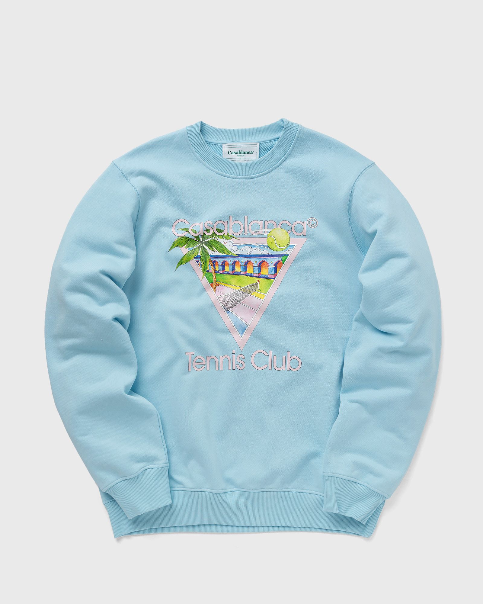 Casablanca - tennis club icon screen printed sweatshirt men sweatshirts blue in größe:3xl