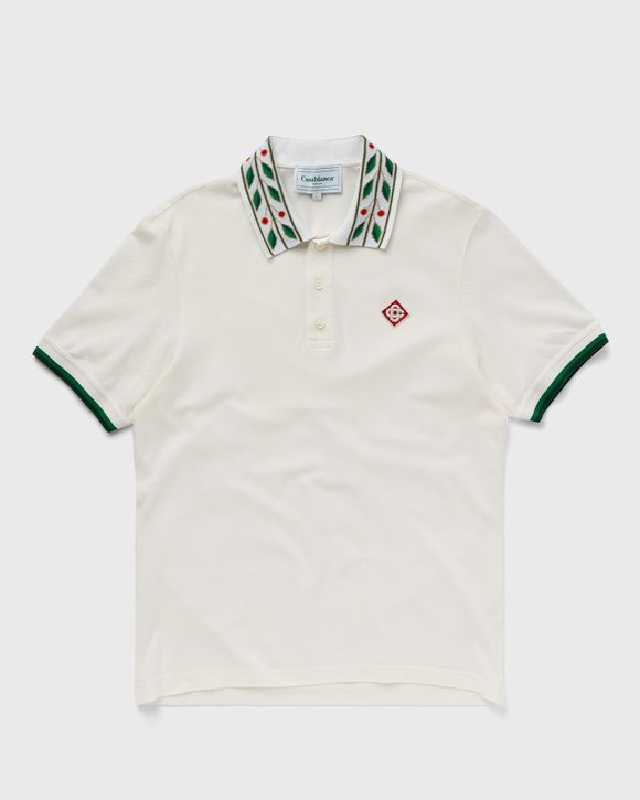 Casablanca CLASSIC LAUREL PIQUE POLO White | BSTN Store