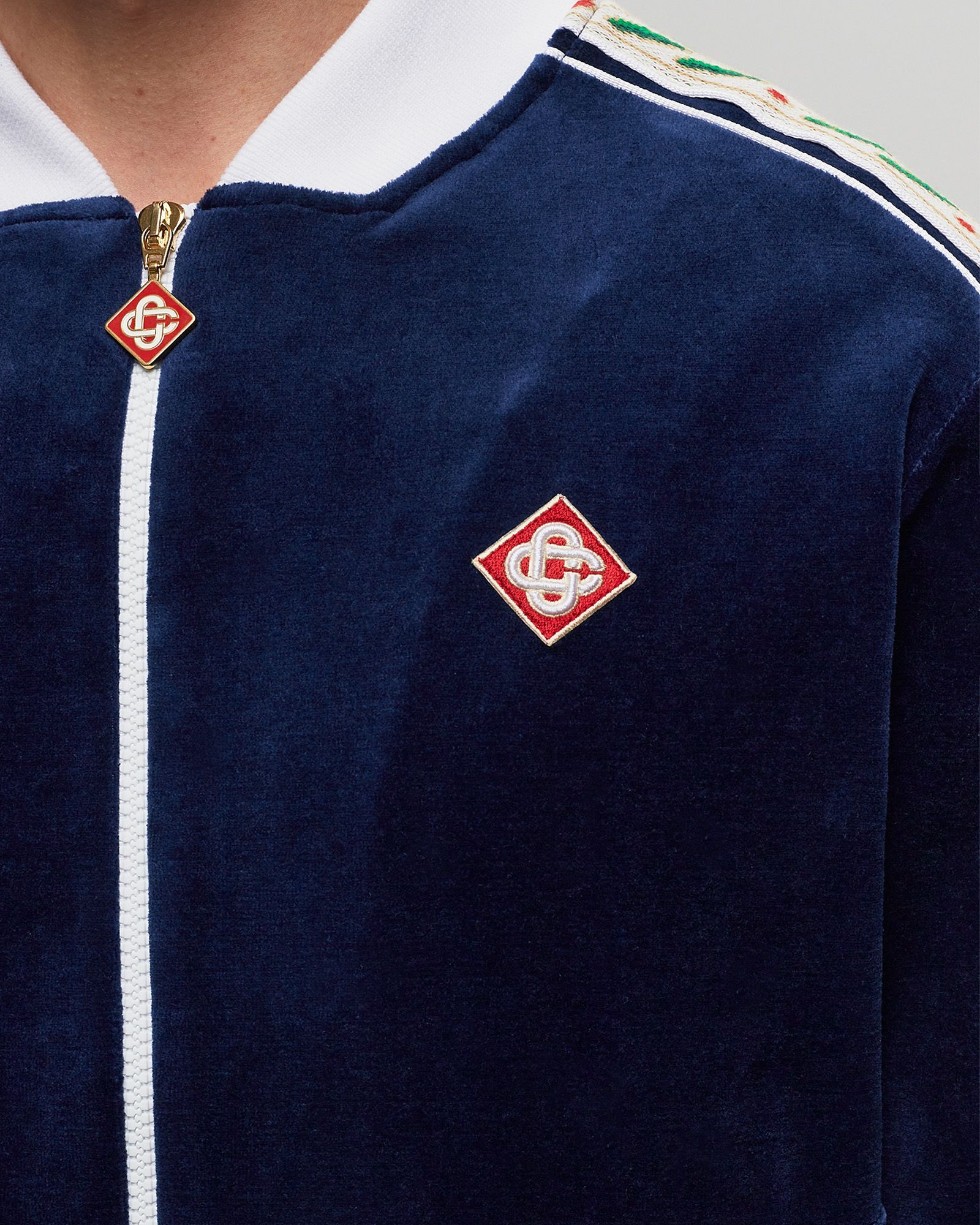 MENS VELOUR LAUREL TRACK JACKET