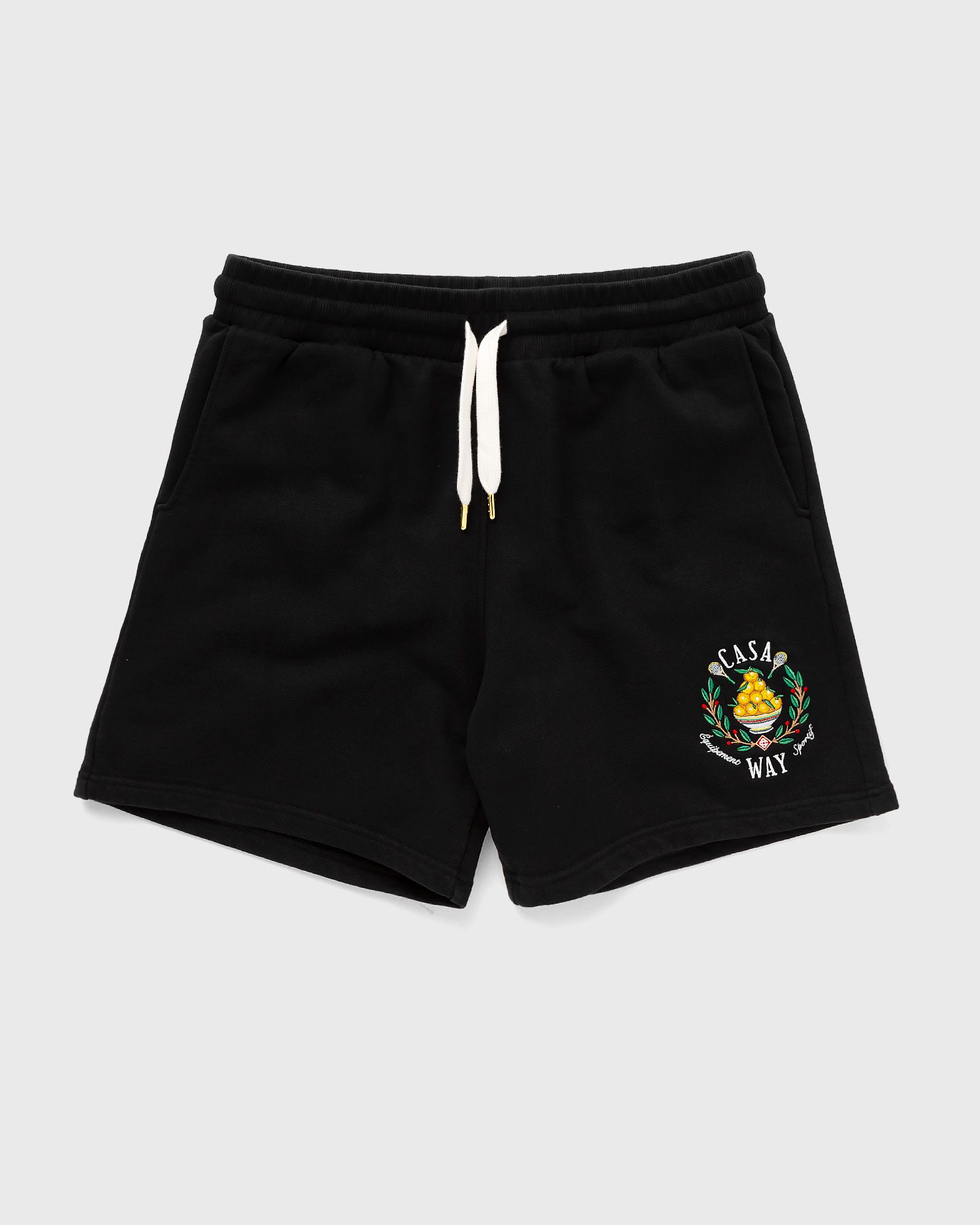 Casablanca - casa way embroidered sweatshort men sport & team shorts black in größe:xl