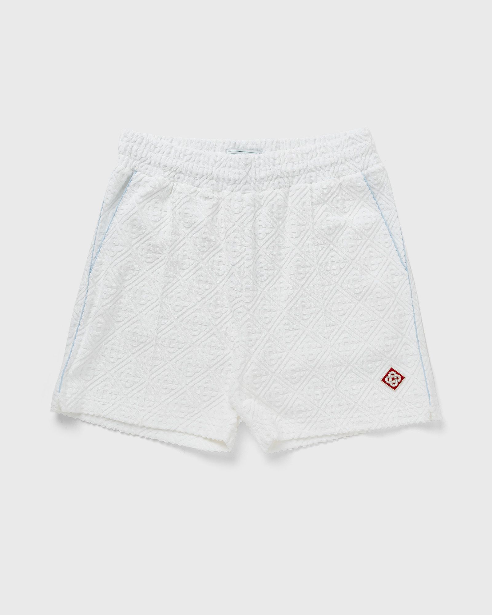 MENS JACQUARD MONOGRAM TOWELLING TRACK SHORTS