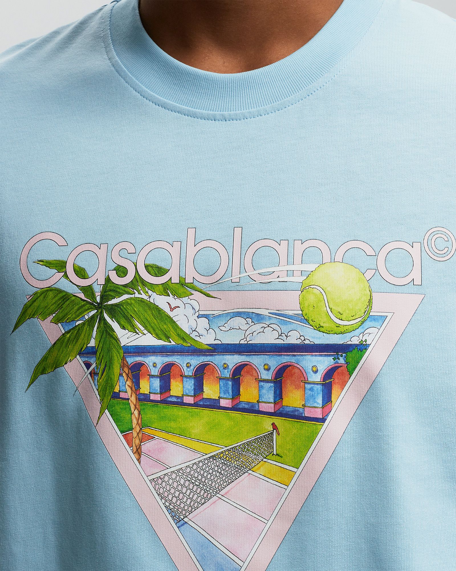 TENNIS CLUB ICON SCREEN PRINTED T-SHIRT