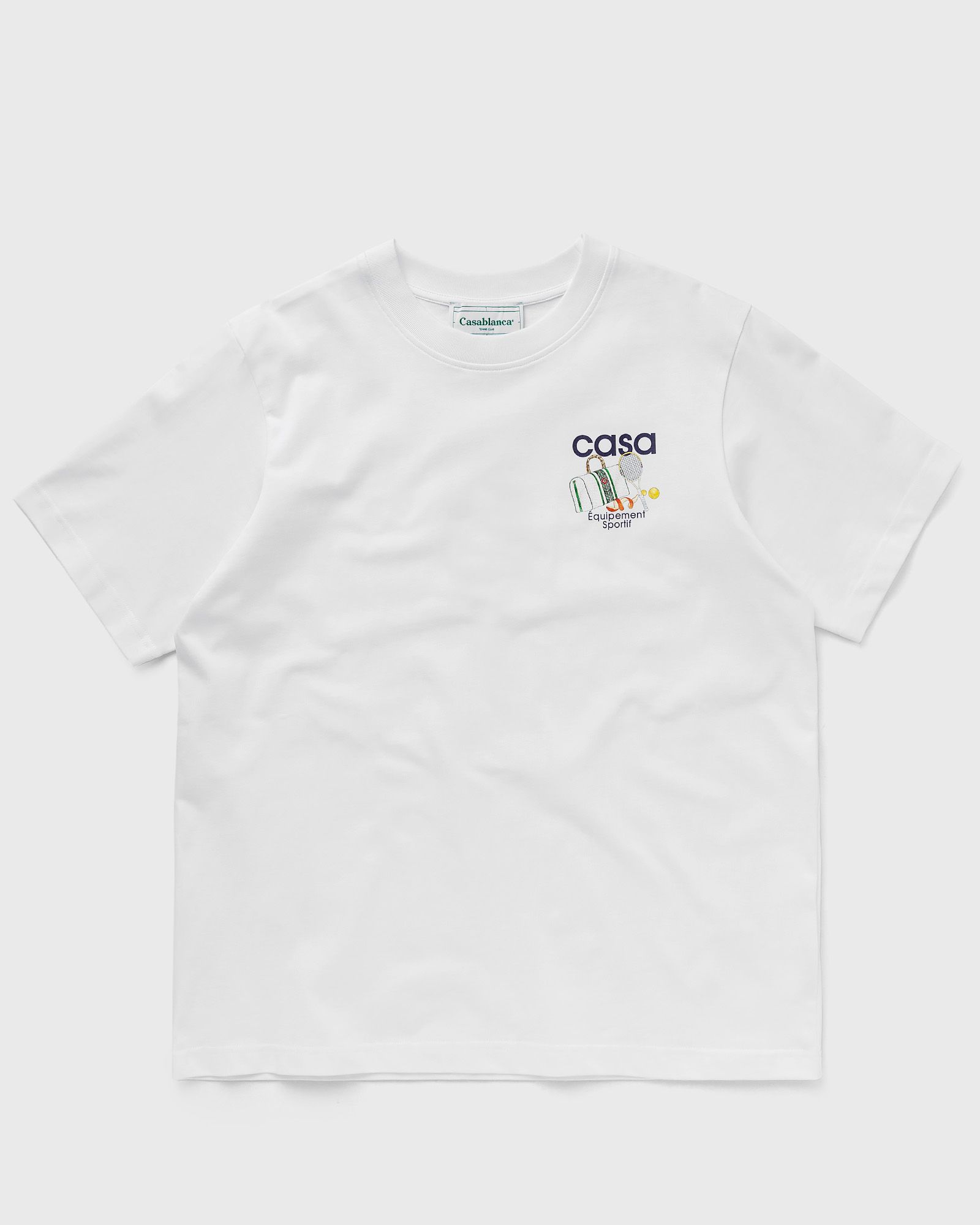 Casablanca - equipement sportif printed unisex t-shirt men shortsleeves white in größe:3xl