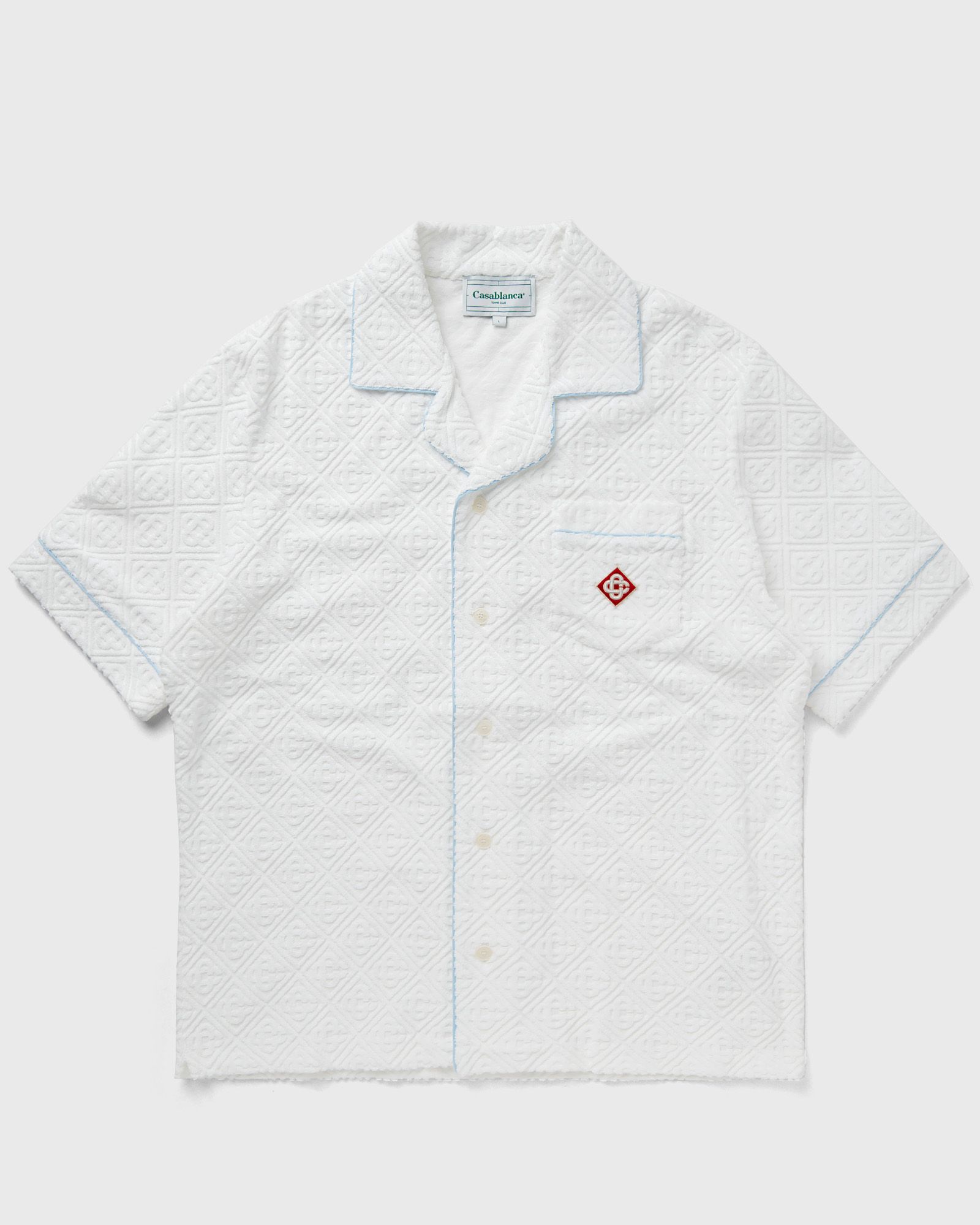 MENS JACQUARD MONOGRAM TOWELLING SHIRT