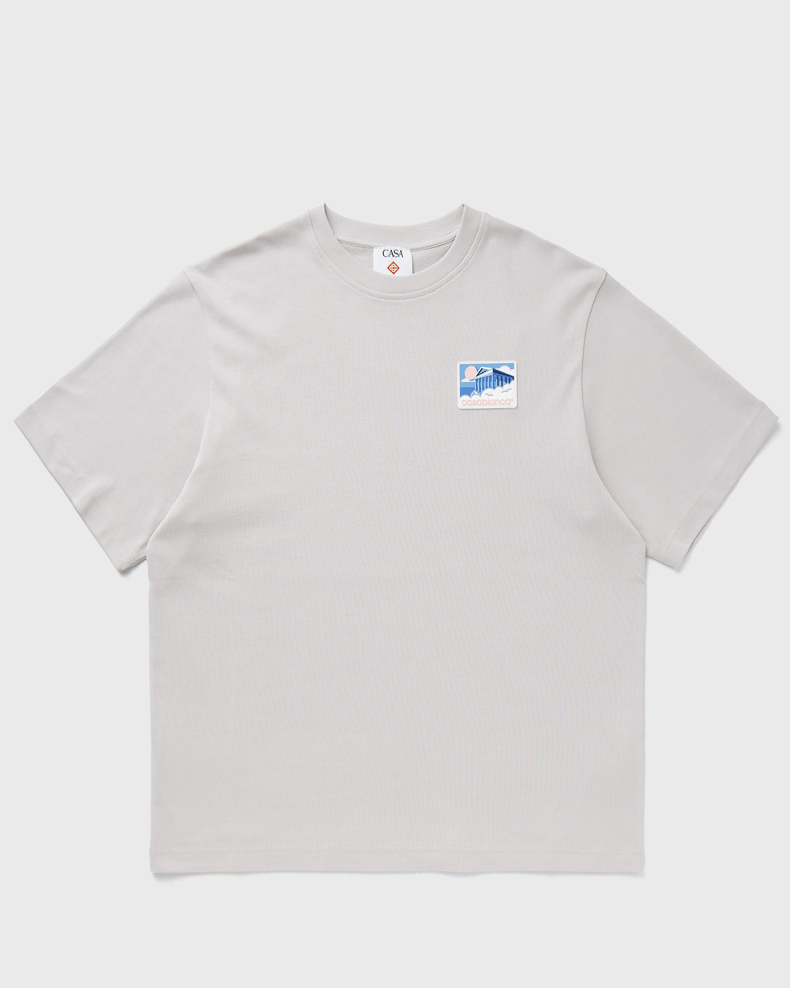 Casablanca GREEK TEMPLE PATCH OVERSIZED TEE Grey | BSTN Store