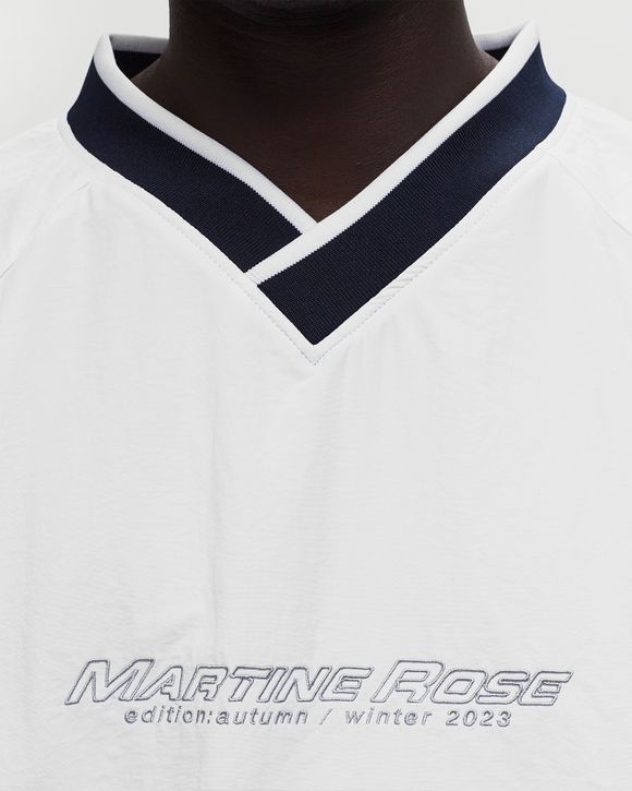 Martine Rose SPORTS PULLOVER White - WHITE/NAVY