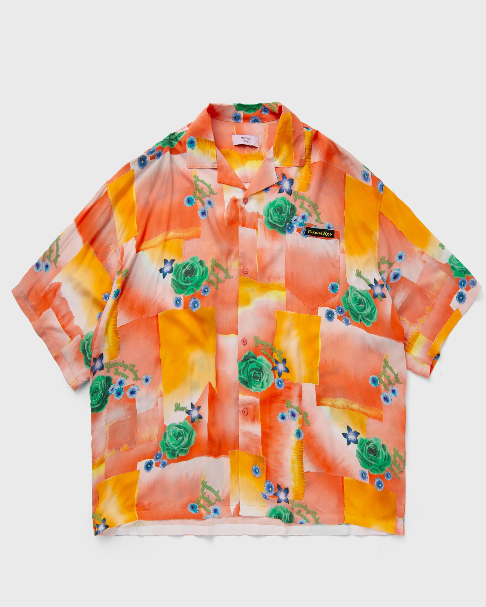 Martine Rose - boxy hawaiian shirt men shortsleeves multi in größe:xl