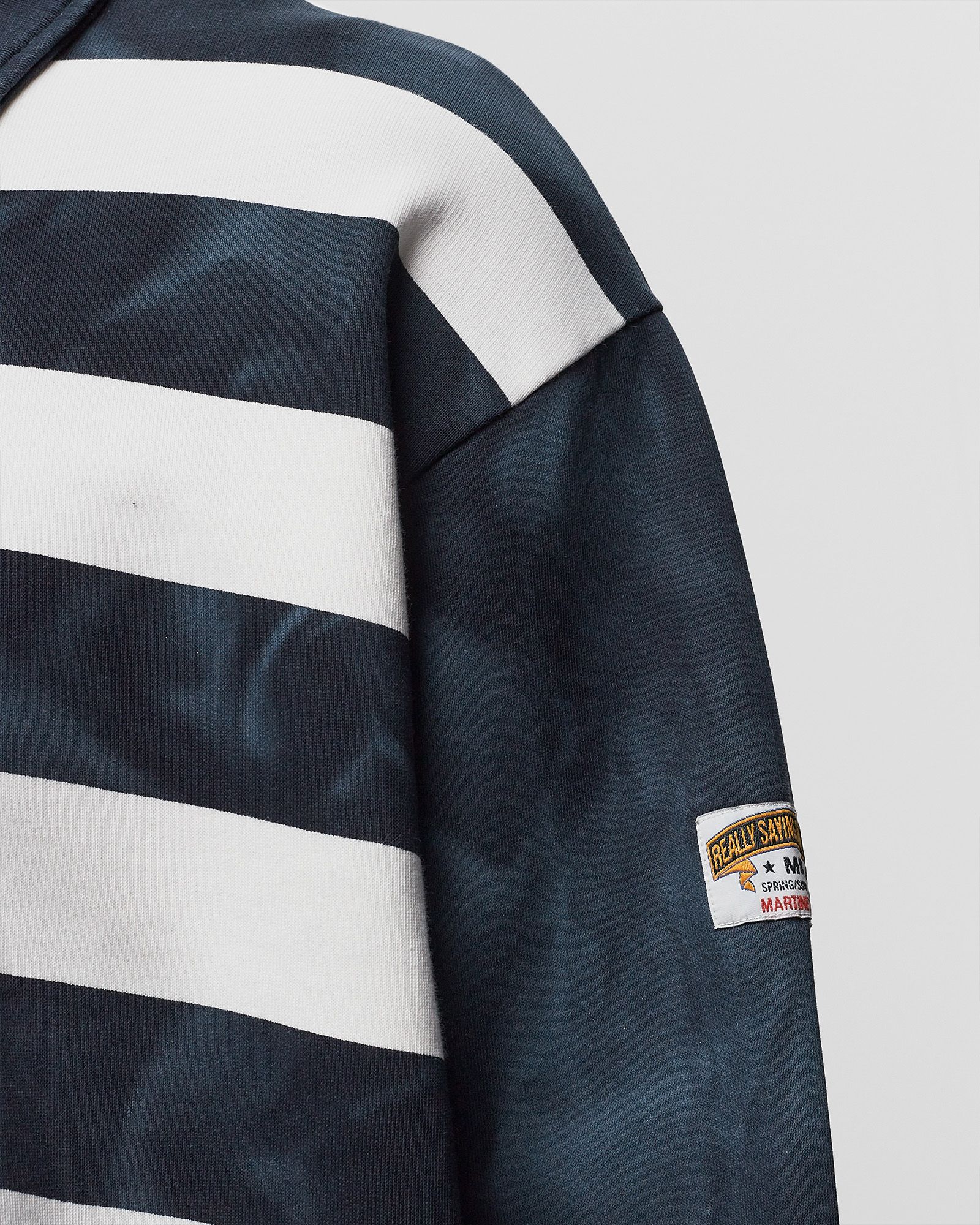 Martine Rose ZIP UP POLO Blue White | BSTN Store