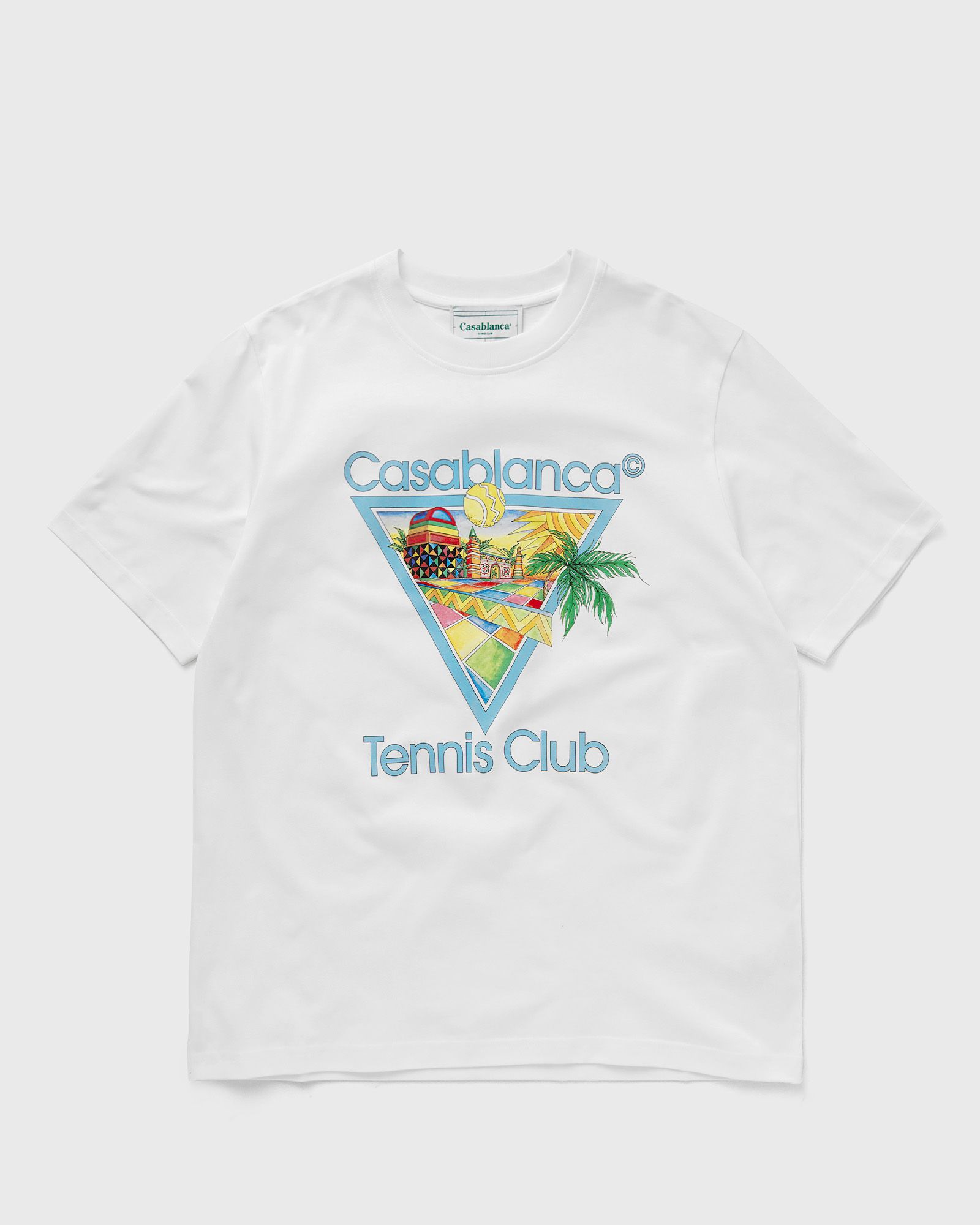 Casablanca - afro cubism tennis club printed t-shirt men shortsleeves white in größe:xl