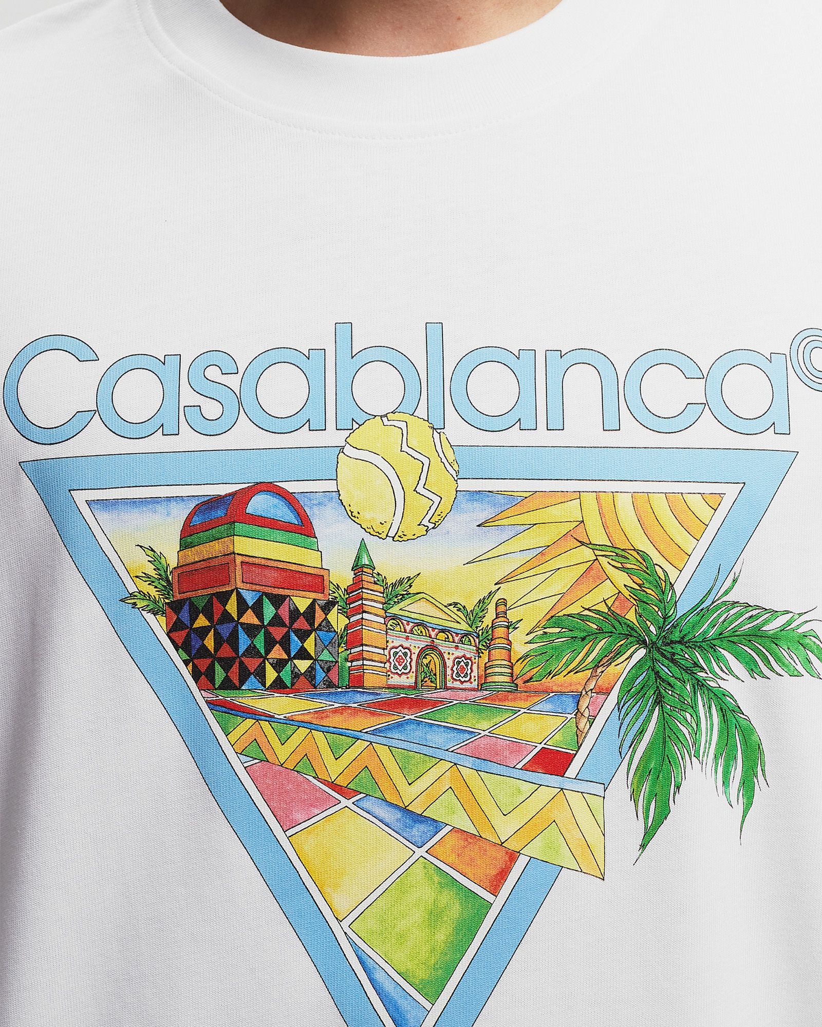 AFRO CUBISM TENNIS CLUB PRINTED T-SHIRT