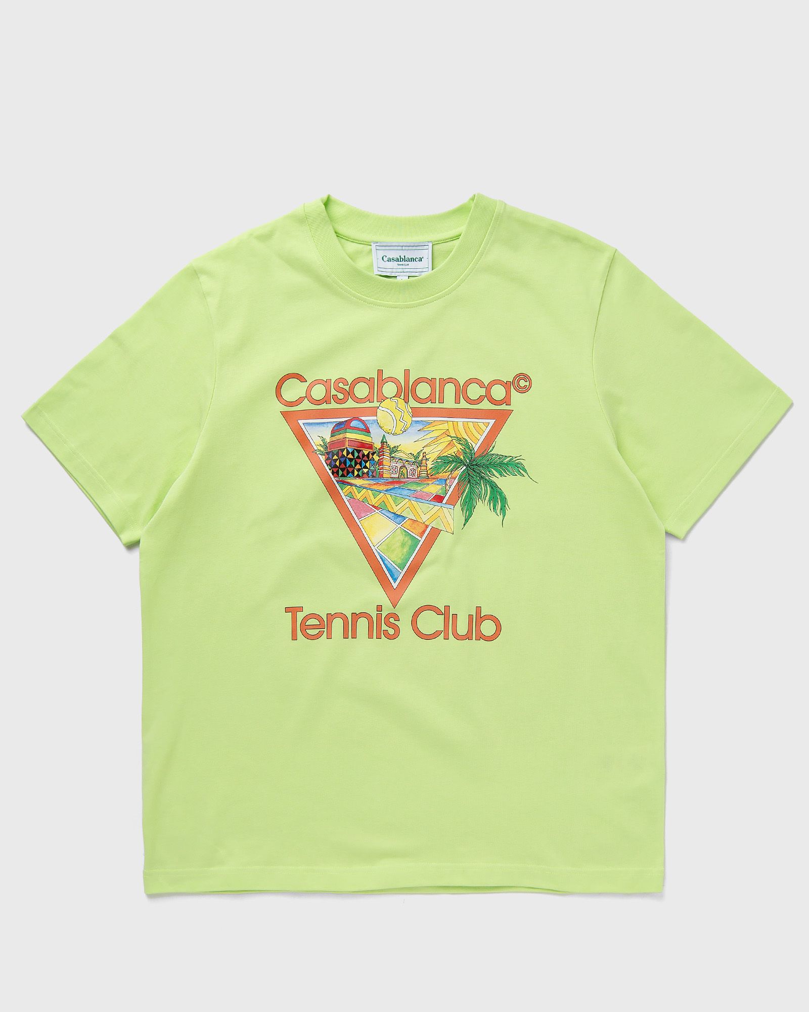 Casablanca - afro cubism tennis club printed t-shirt men shortsleeves green in größe:xxl