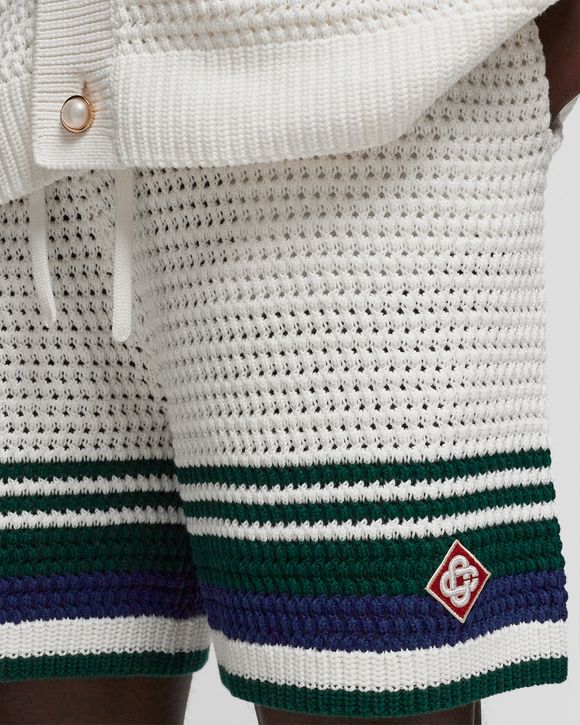 CROCHET EFFECT TENNIS SHORTS