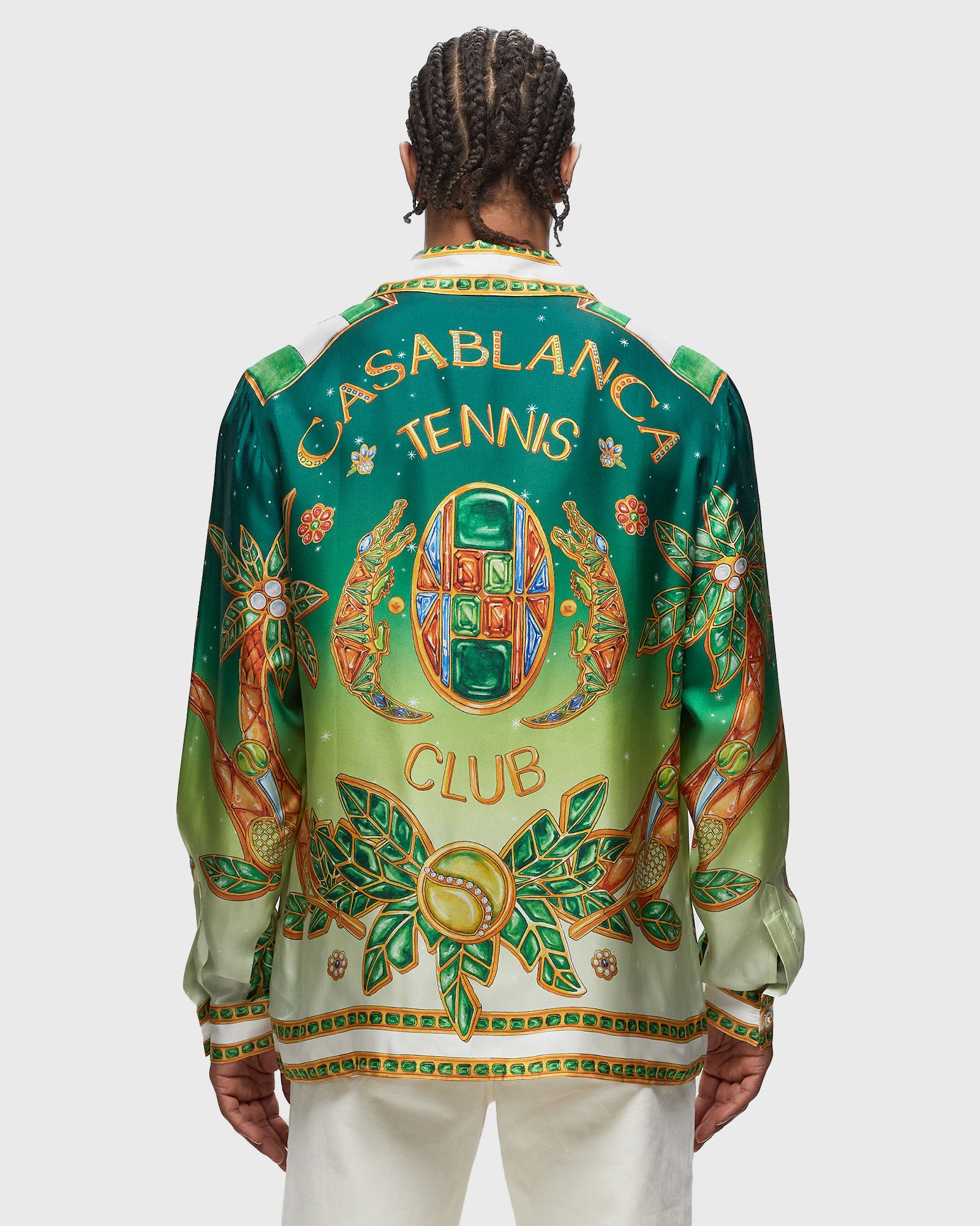 UNISEX CUBAN COLLAR LONG SLEEVE SHIRT