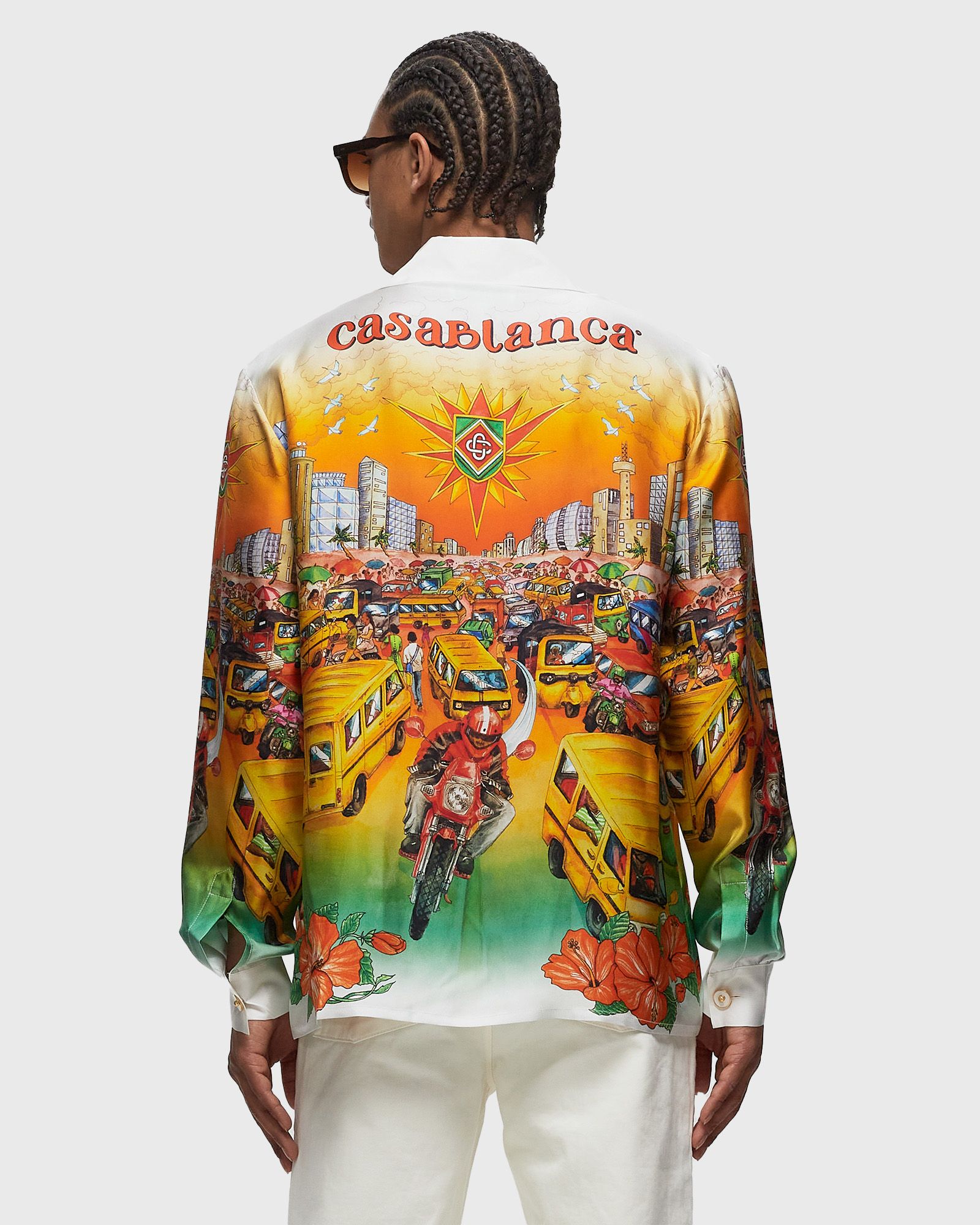 UNISEX CUBAN COLLAR LONG SLEEVE SHIRT