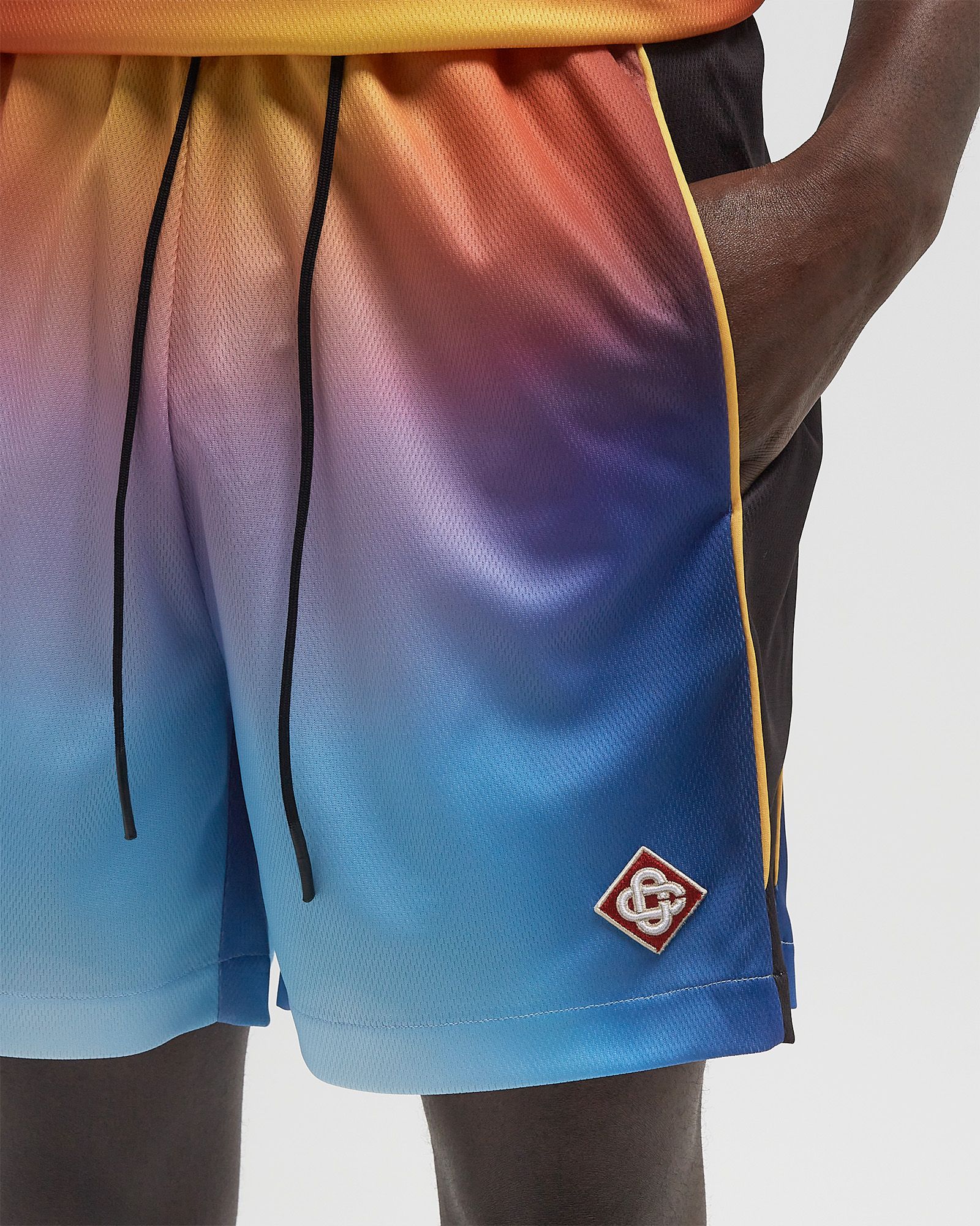 PRINTED FOOTBALL SHORTS