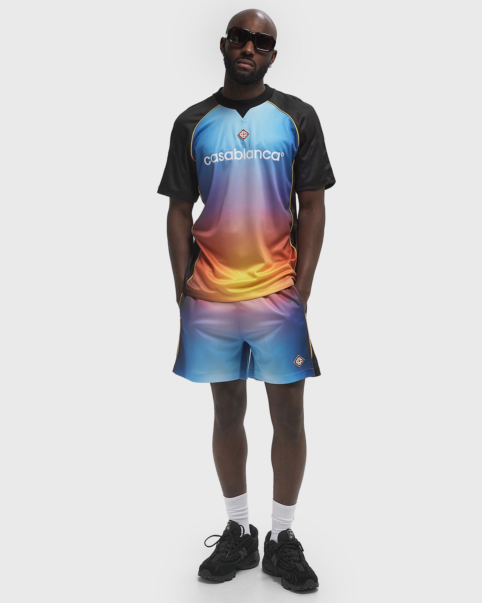 PRINTED FOOTBALL SHORTS