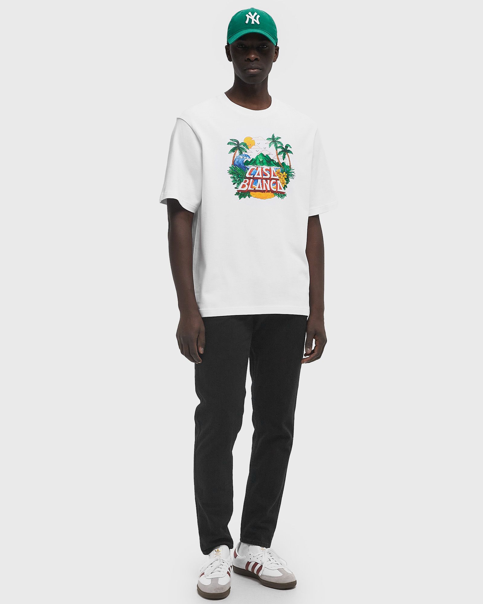 Casablanca CASA BEACH WAVE PRINTED OVERSIZED TEE White