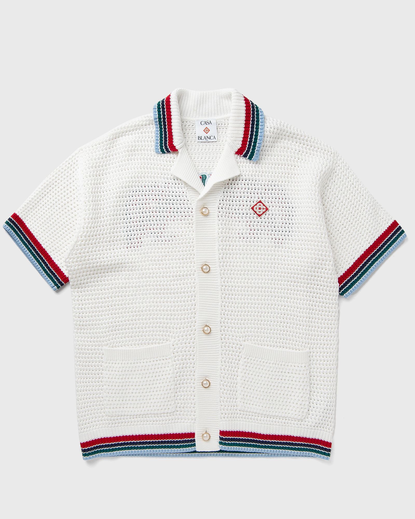 SPORTY FAUX CROCHET SHIRT