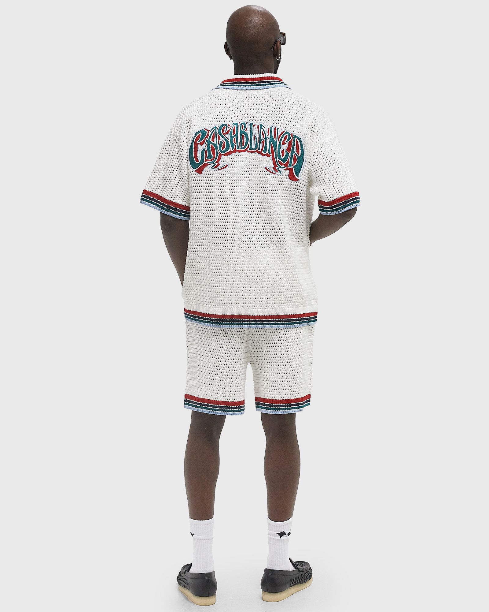 SPORTY FAUX CROCHET SHIRT