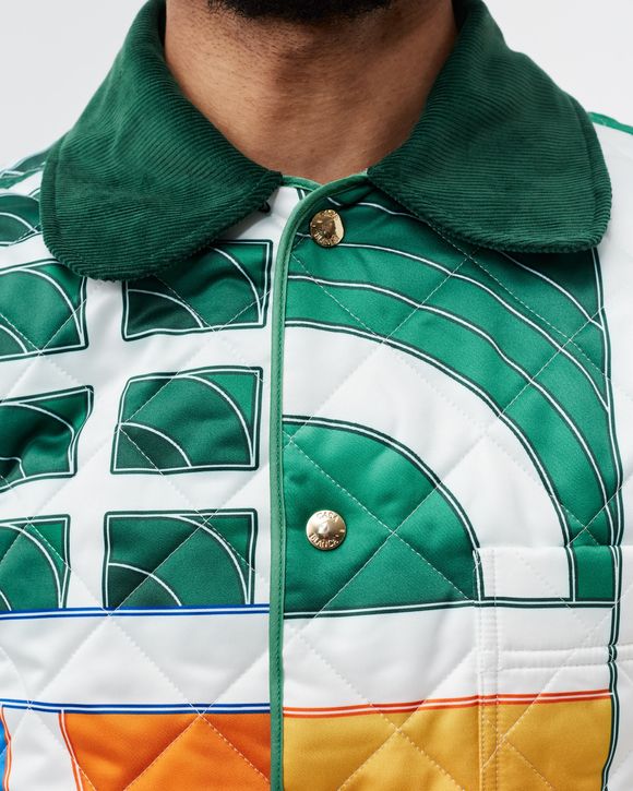 PRINTED AND QUILTED HUNTING JACKET