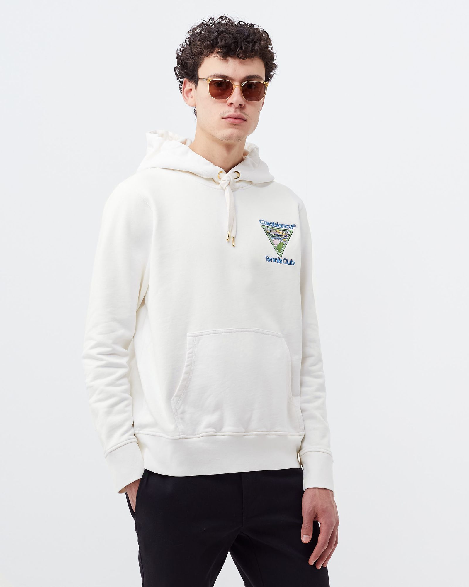 EMBROIDERED HOODED SWEATSHIRT