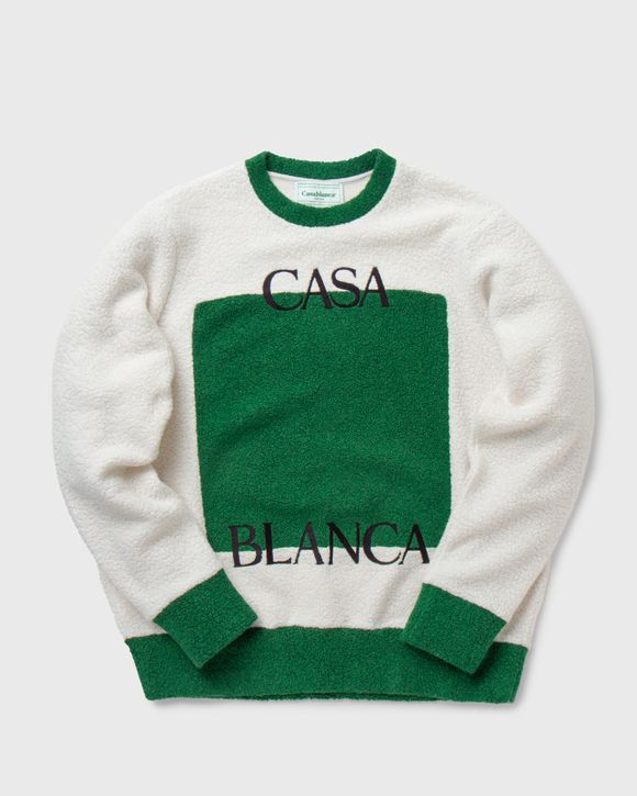 EMBROIDERED COLOUR BLOCK SWEATSHIRT