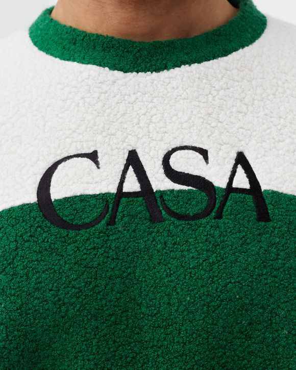 EMBROIDERED COLOUR BLOCK SWEATSHIRT