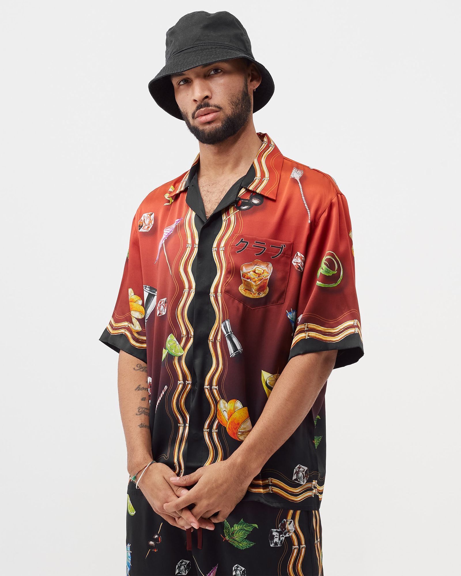 CUBAN COLLAR SHORT SLEEVE SHIRT