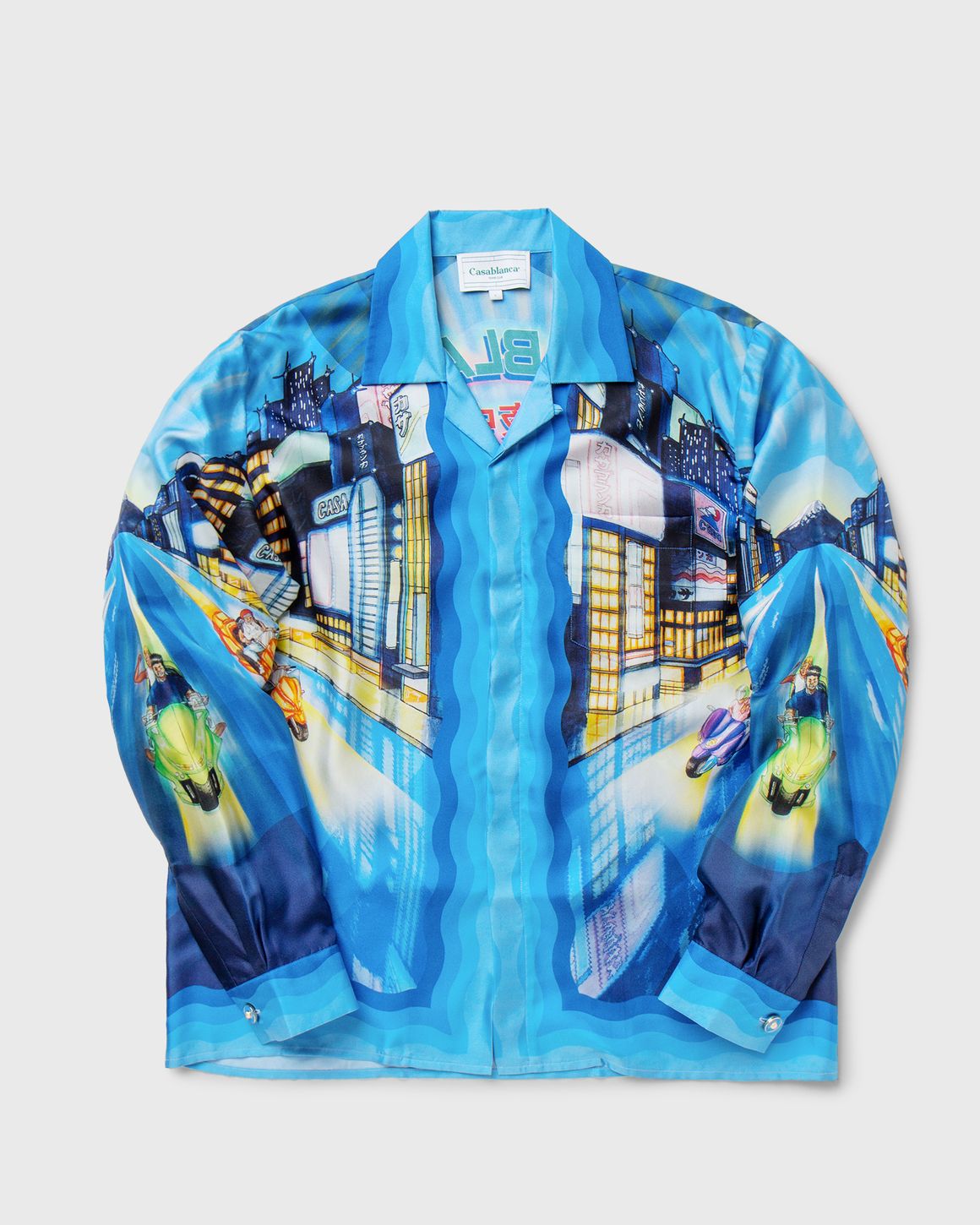 Casablanca LONG SLEEVE CUBAN COLLAR SHIRT Multi | BSTN Store